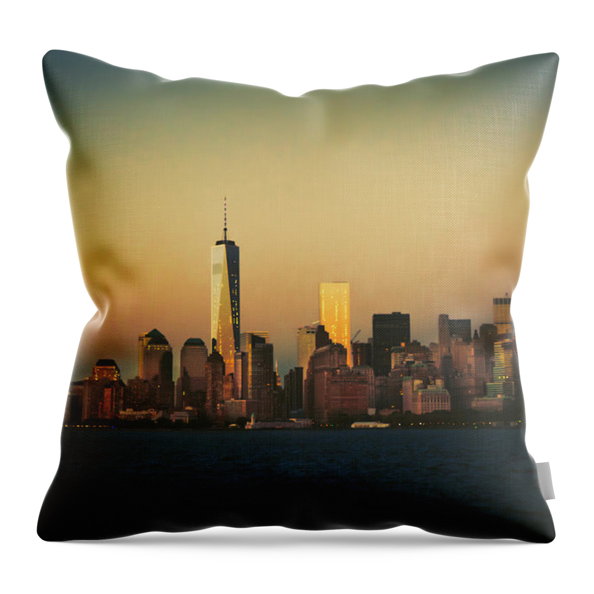 Nyc Throw Pillow featuring the photograph New York City Skyline #3 by Vivienne Gucwa