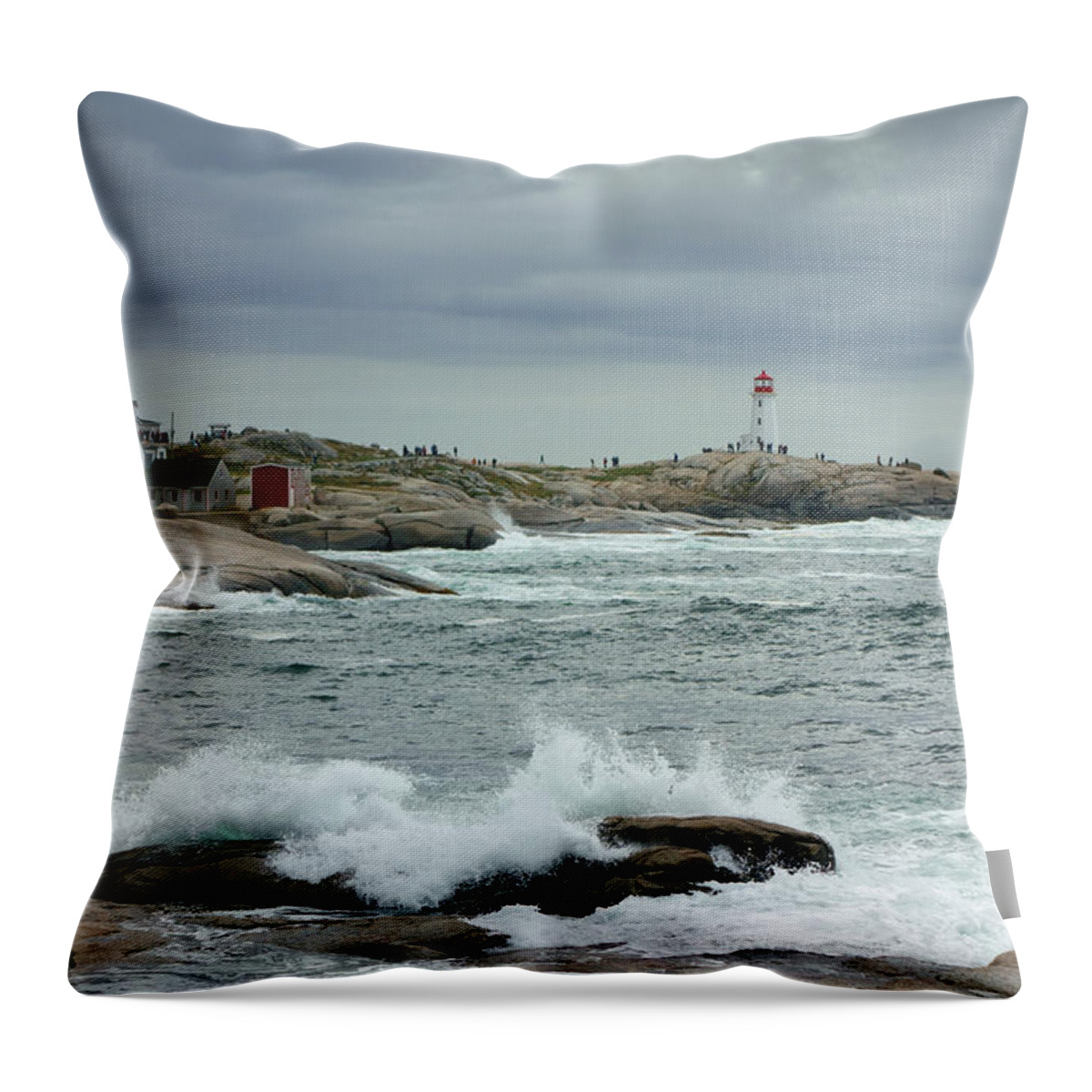 Canada Throw Pillow featuring the photograph Peggy's Cove, Nova Scotia, Canada #3 by Gary Corbett