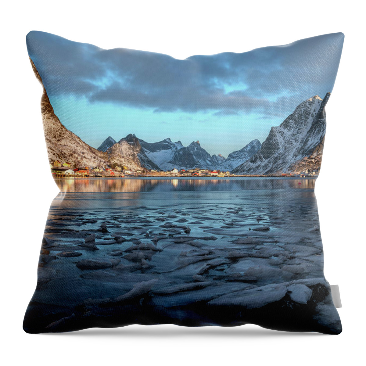 Reine Throw Pillow featuring the photograph Reine, Lofoten - Norway #3 by Joana Kruse