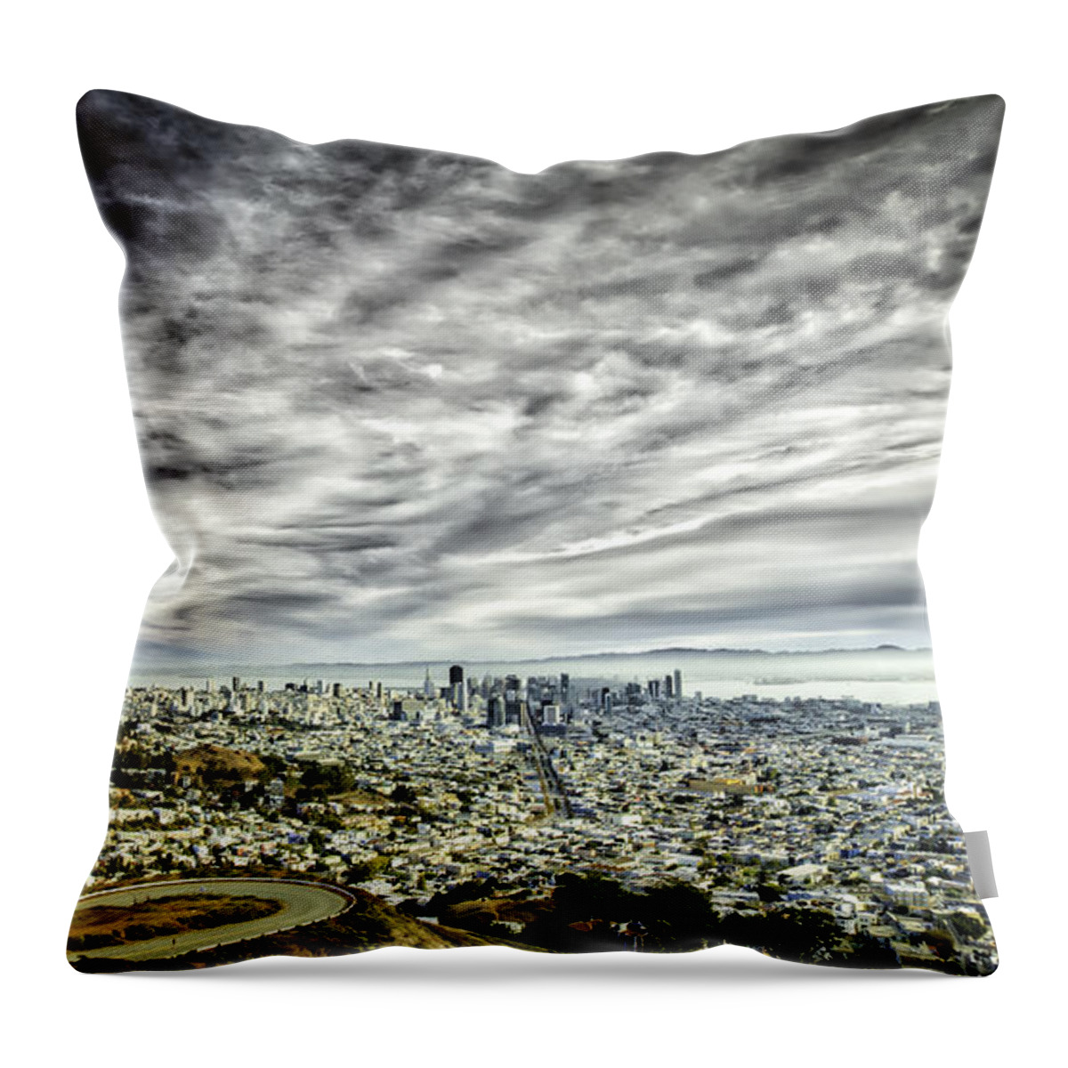 San Francisco Throw Pillow featuring the photograph San Francisco #3 by Chris Cousins