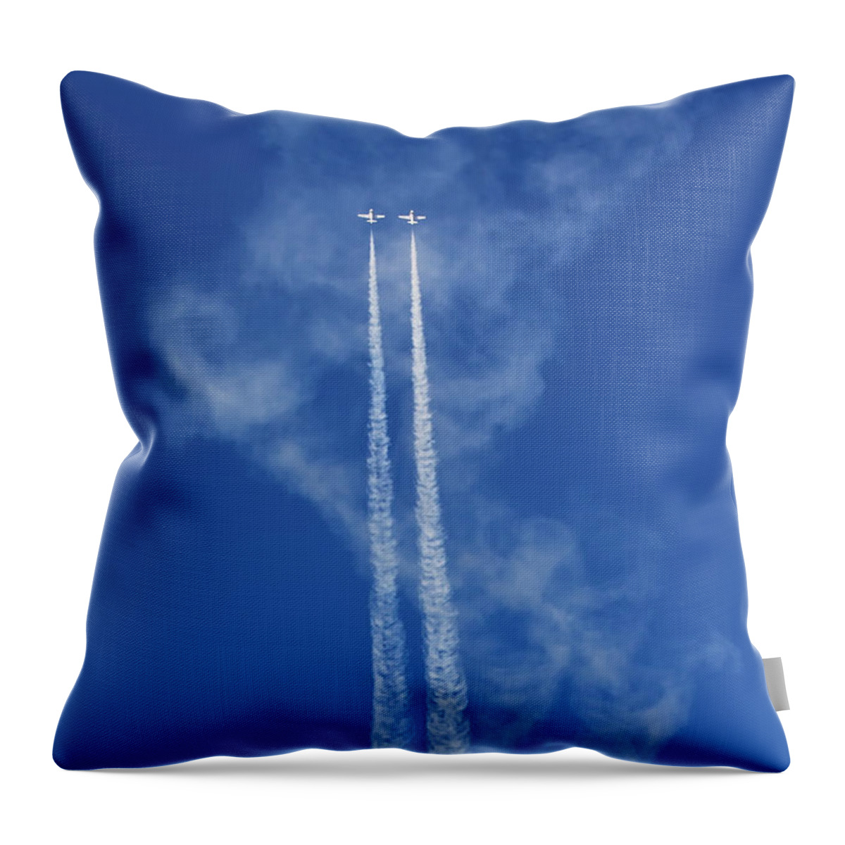 The Snowbirds Throw Pillow featuring the photograph The Snowbirds #3 by Tatiana Travelways