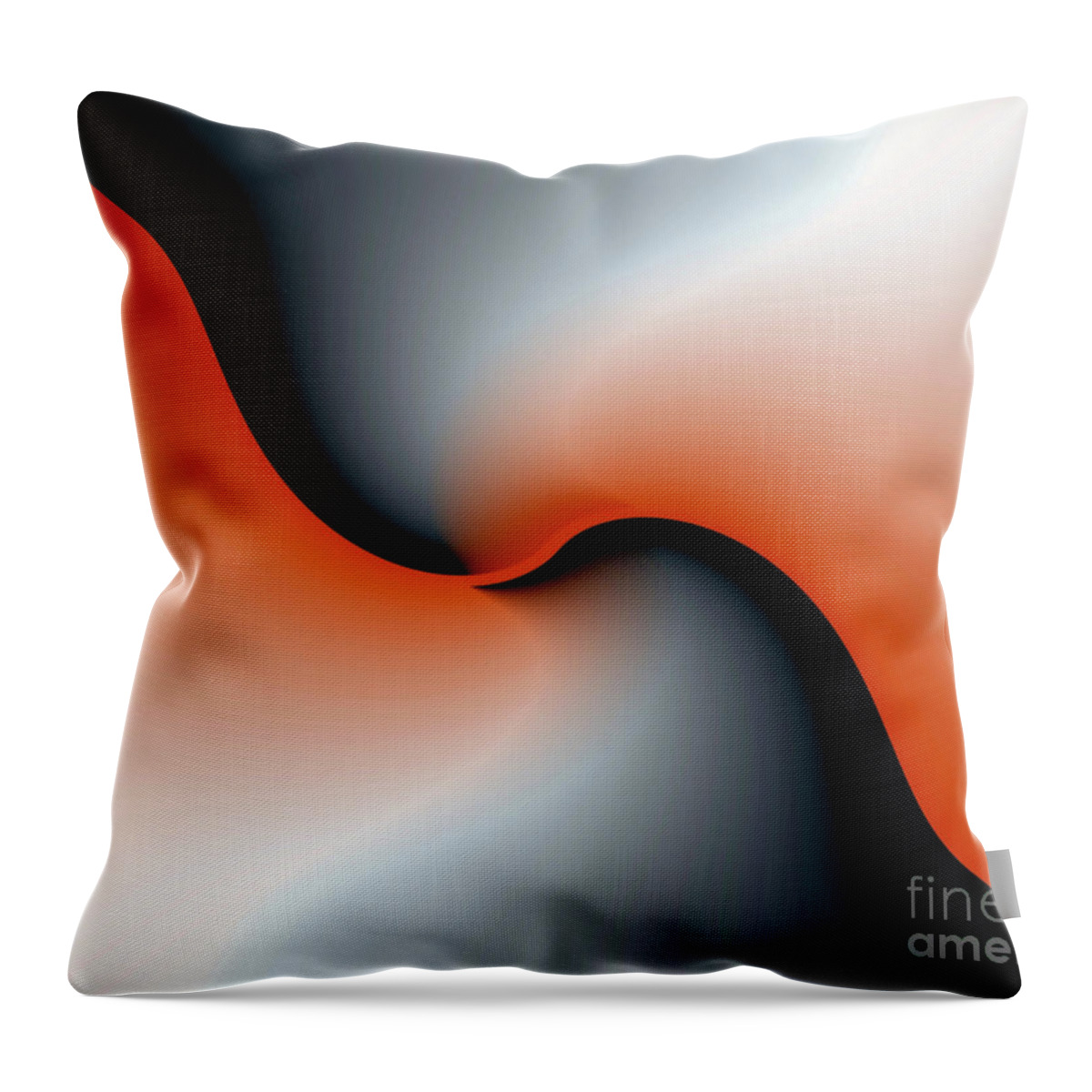 Abstract Throw Pillow featuring the digital art 3006 2017 by John Krakora
