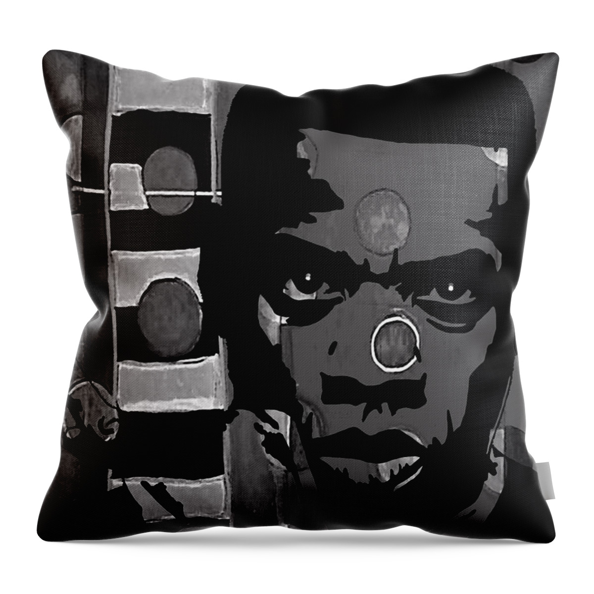 Jay Z Art Throw Pillow featuring the mixed media Jay Z Collection #33 by Marvin Blaine