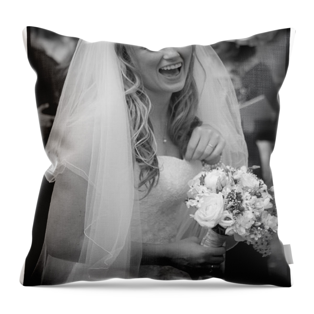 Church Throw Pillow featuring the photograph Tim and Finn Wedding 2012 #36 by Chris Boulton