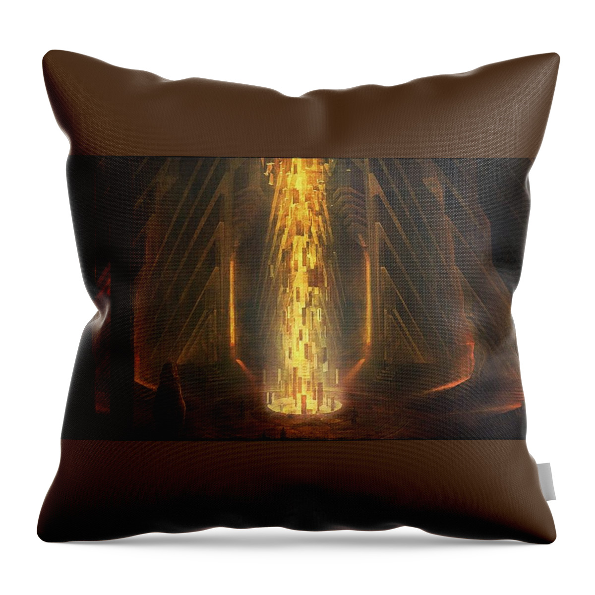 Video Game Throw Pillow featuring the digital art Video Game #39 by Maye Loeser