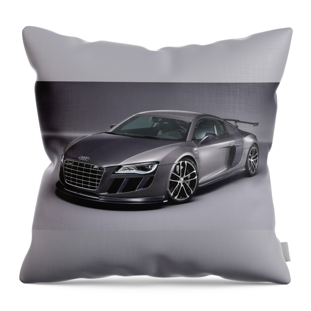 Audi R8 Throw Pillow featuring the digital art Audi R8 #4 by Maye Loeser