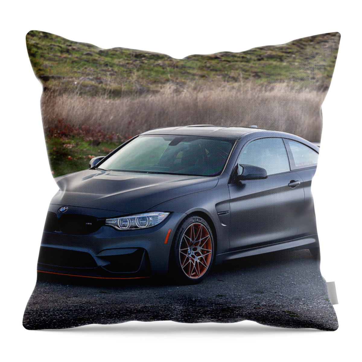 Bmw Throw Pillow featuring the photograph #BMW #M4 #GTS #Print #4 by ItzKirb Photography