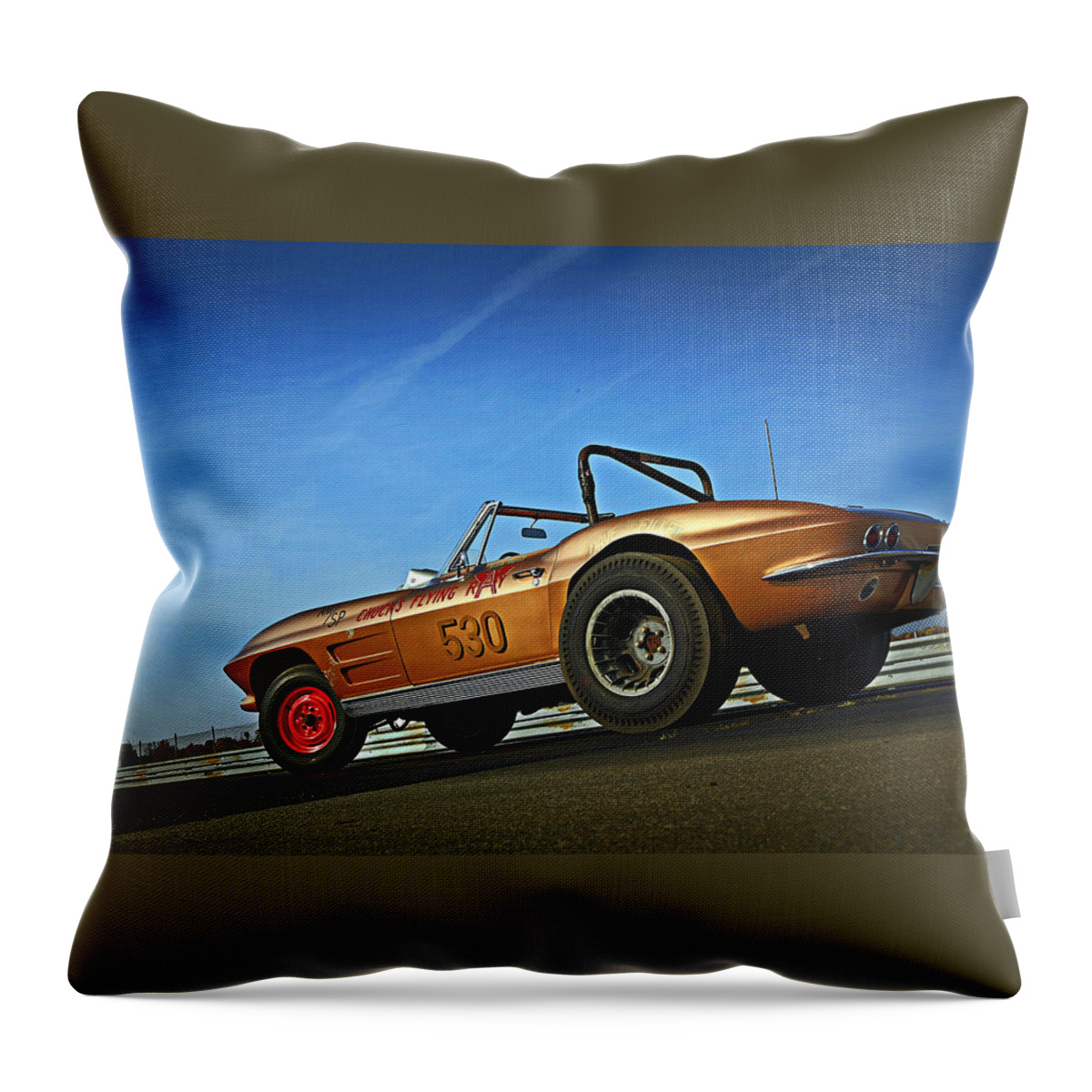 Chevrolet Corvette Throw Pillow featuring the photograph Chevrolet Corvette #4 by Jackie Russo