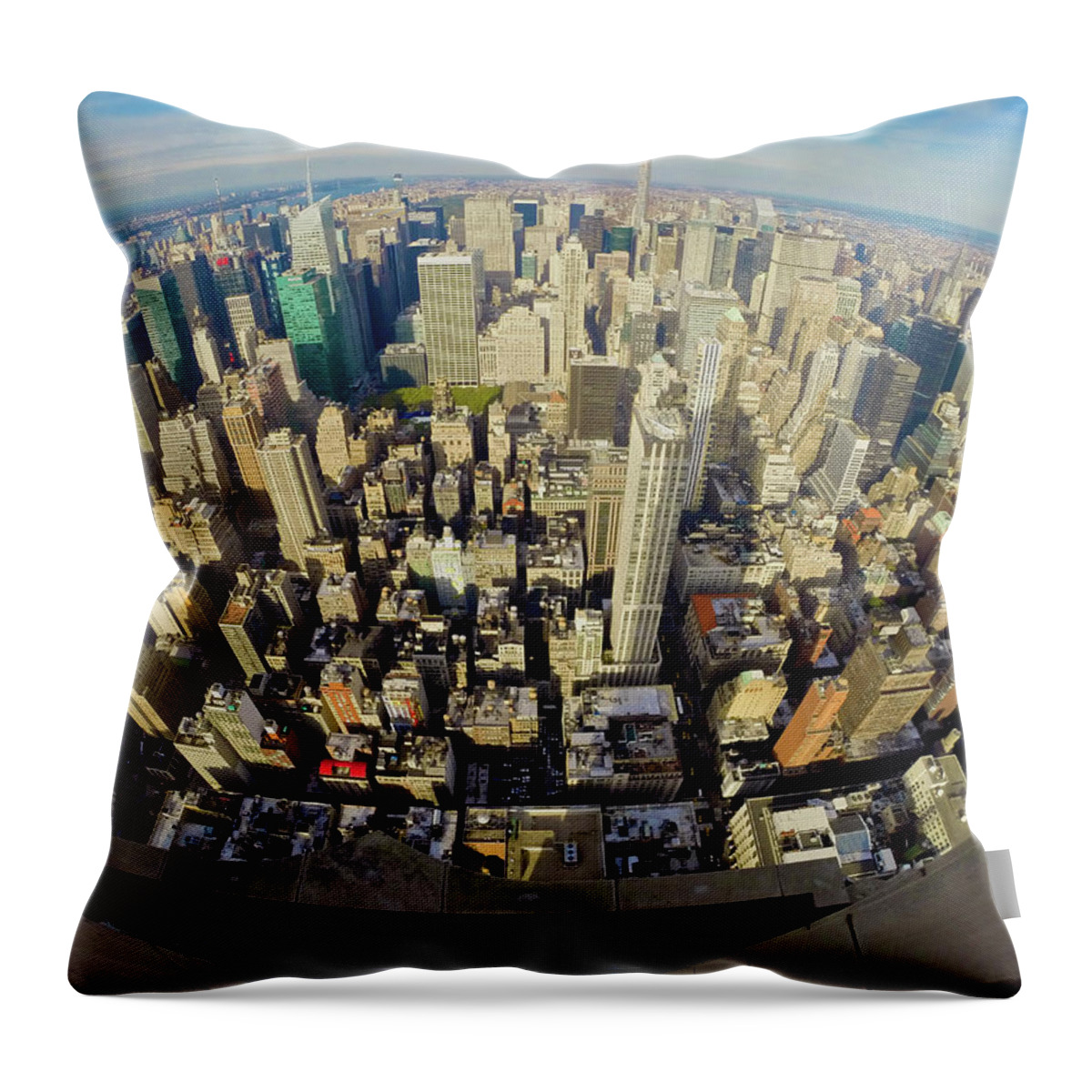 Empire Throw Pillow featuring the photograph Empire View #5 by Steven Lapkin