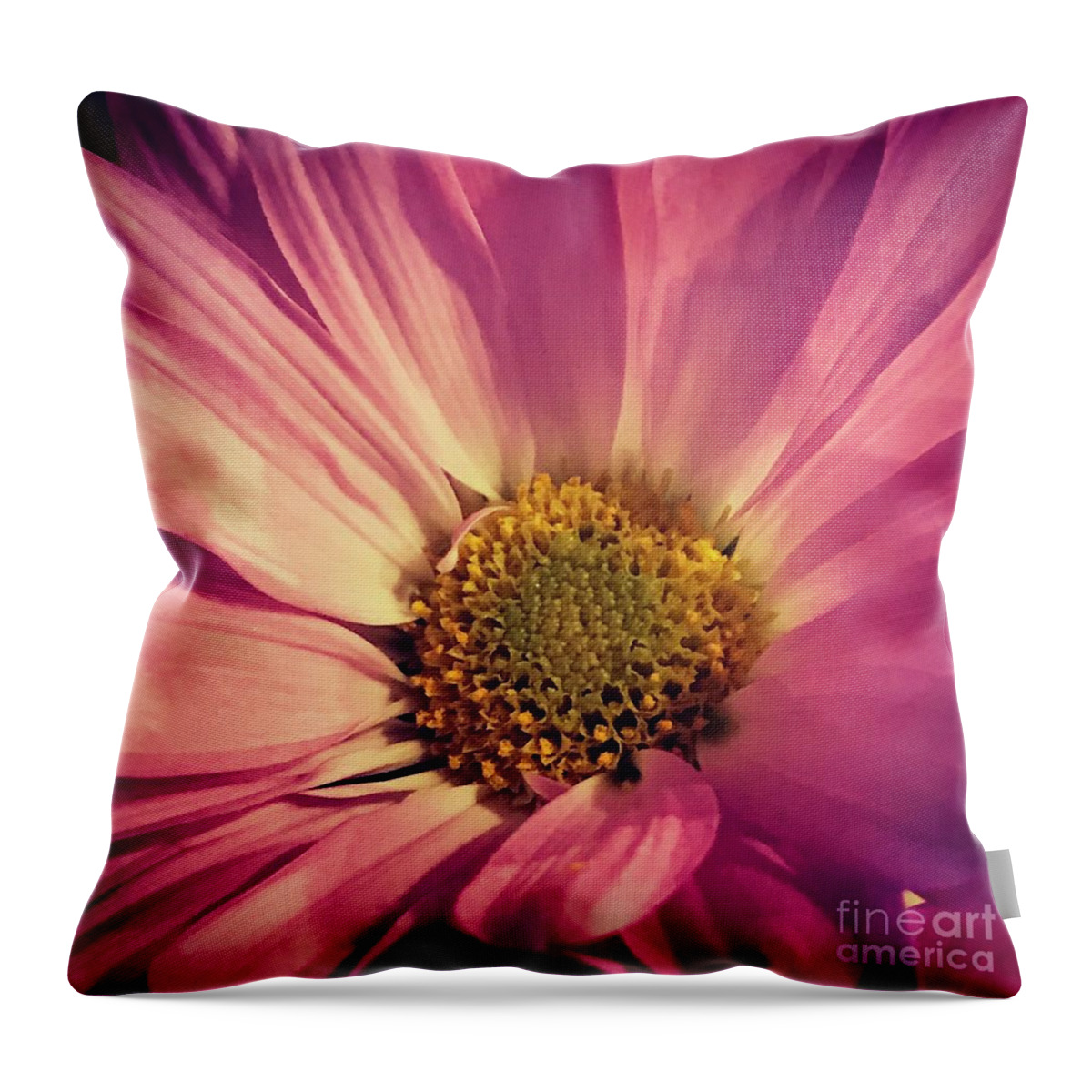 Pink Throw Pillow featuring the photograph Flower #4 by Deena Withycombe