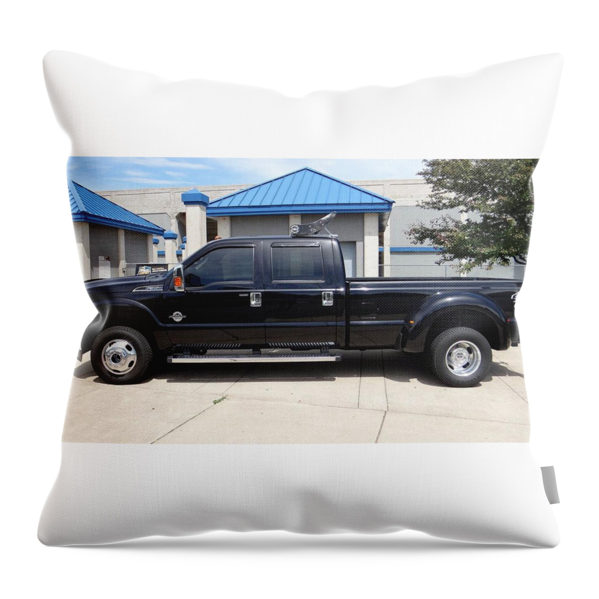 Ford F-350 Throw Pillow featuring the photograph Ford F-350 #4 by Mariel Mcmeeking