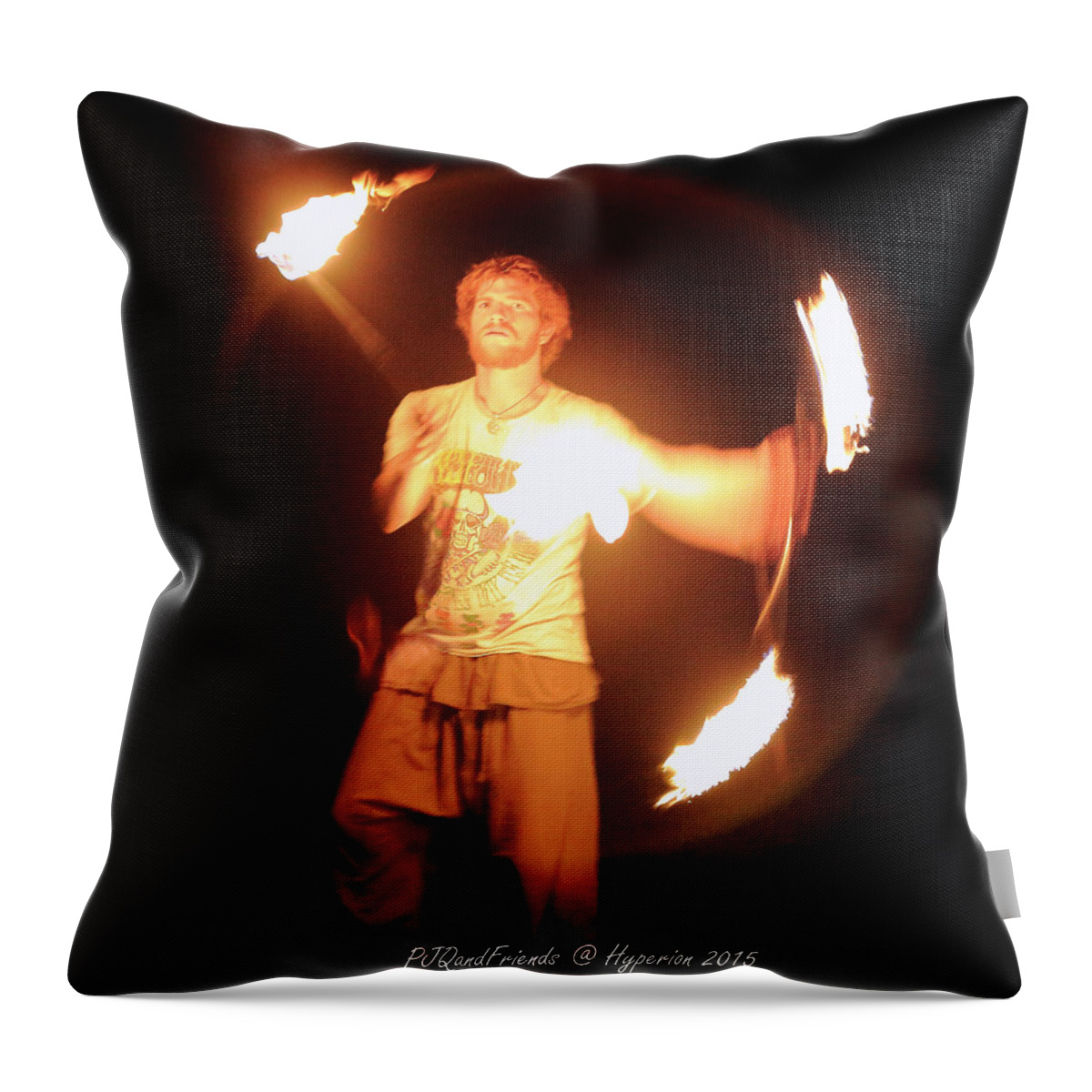 Hyperion Music And Arts Festival 2015 Throw Pillow featuring the photograph Hyperion Music and Arts Festival 2015 #4 by PJQandFriends Photography