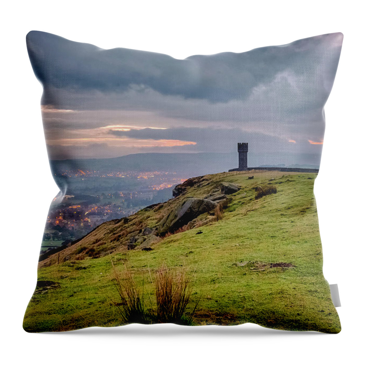 Cowling Throw Pillow featuring the photograph Lund's Tower #4 by Mariusz Talarek