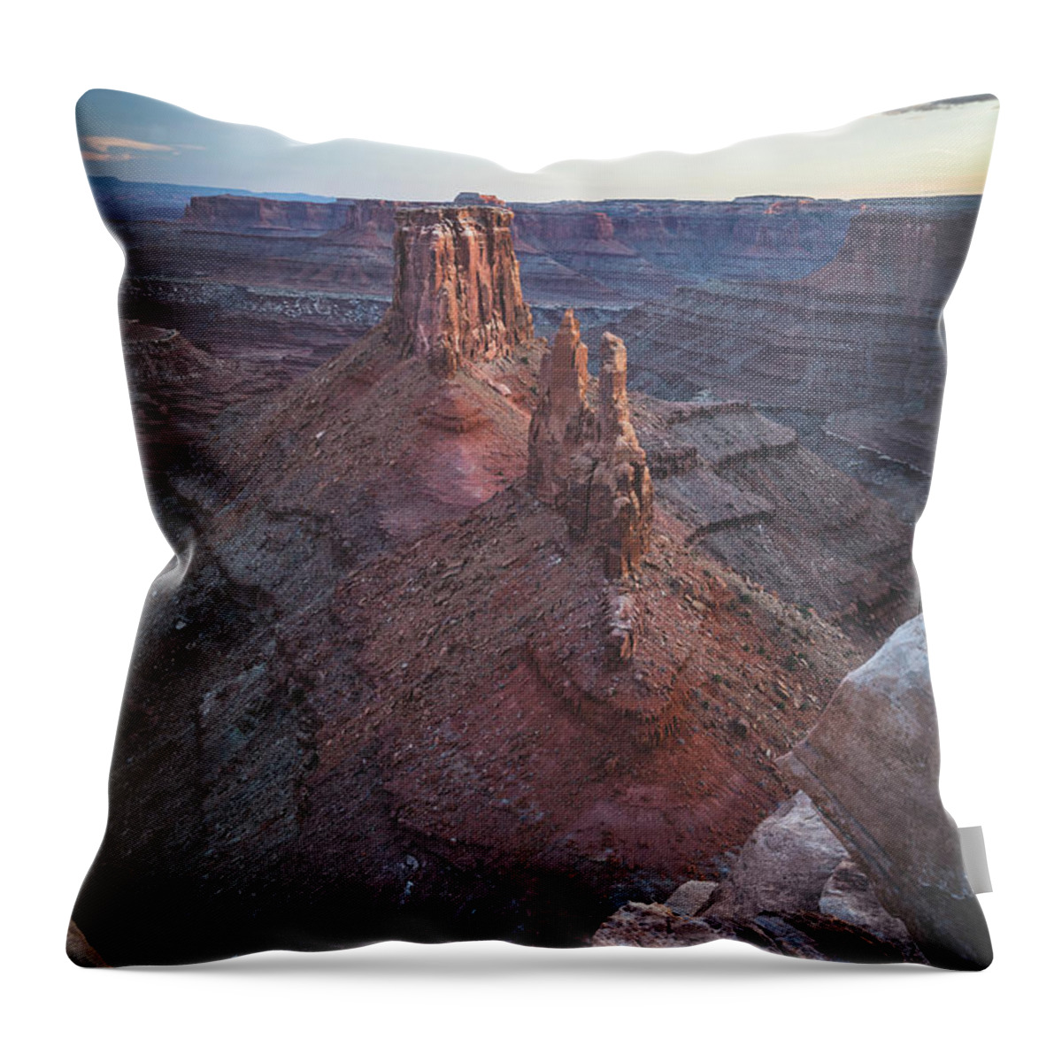 Utah Throw Pillow featuring the photograph Marlboro Point #4 by Mati Krimerman