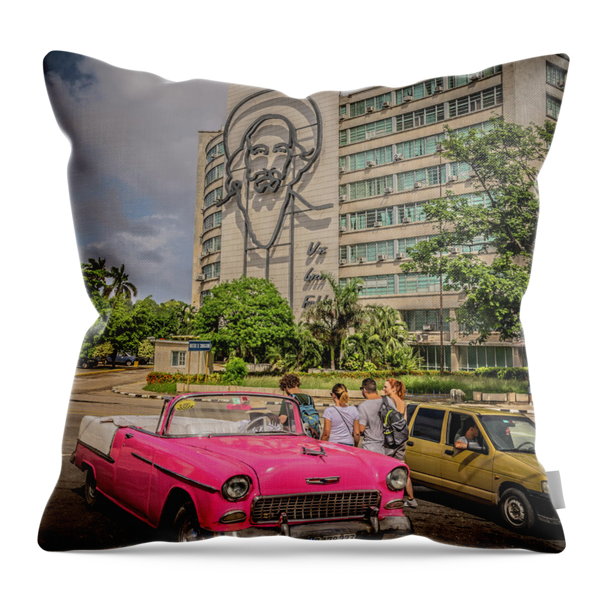 Havana Throw Pillow featuring the photograph Old Car #4 by Bill Howard