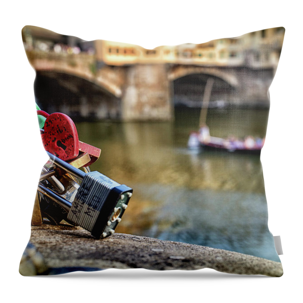 Locks Throw Pillow featuring the photograph Photographer #4 by Matthew Pace