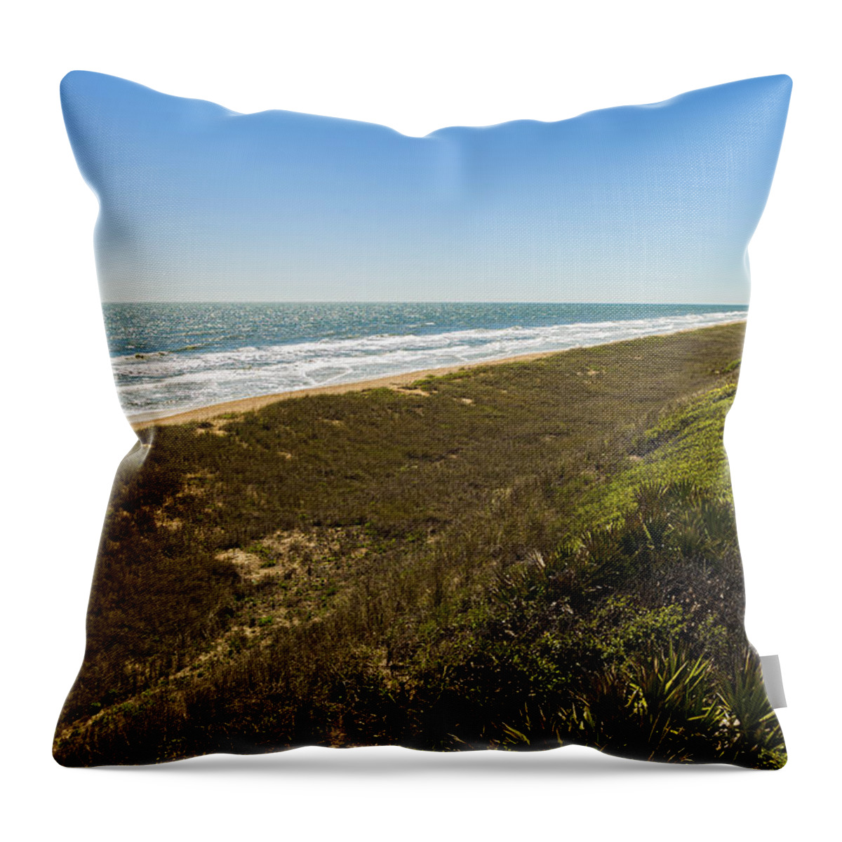 Atlantic Ocean Throw Pillow featuring the photograph Ponte Vedra Beach #4 by Raul Rodriguez