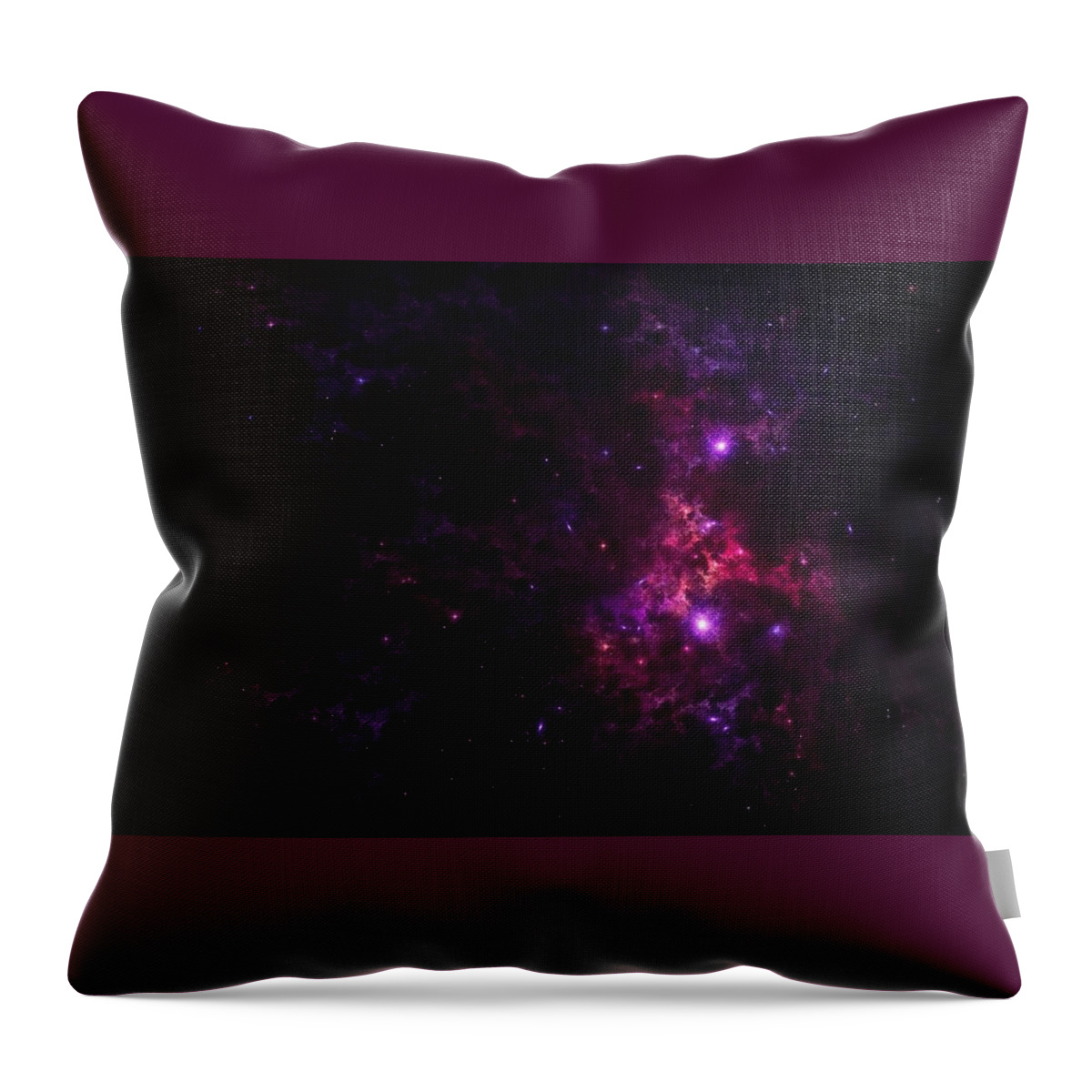 Space Throw Pillow featuring the digital art Space #4 by Maye Loeser