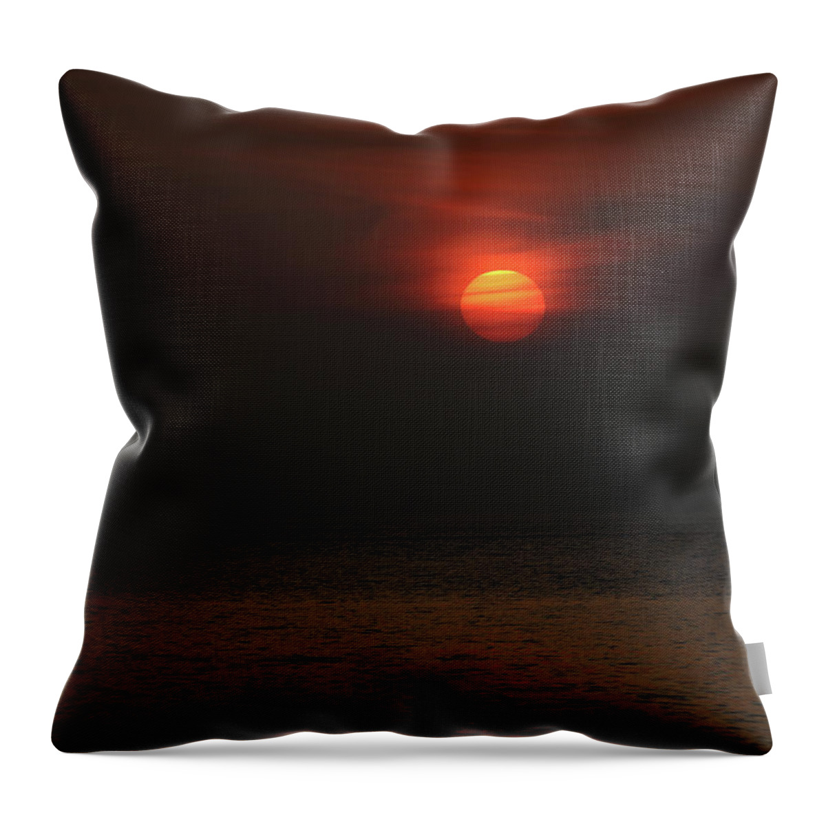 Sunset Throw Pillow featuring the photograph Sunset #4 by Hyuntae Kim