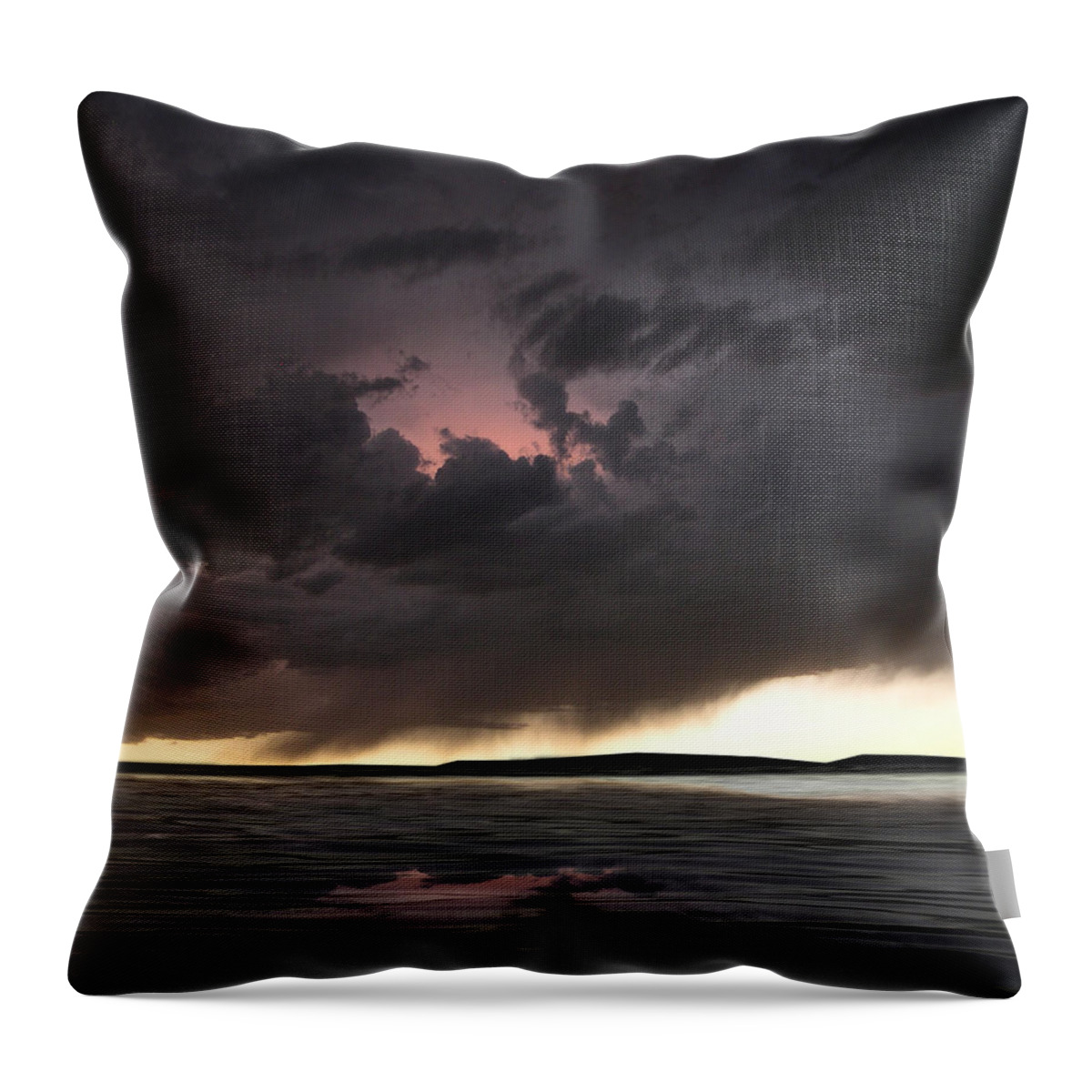 Storm Throw Pillow featuring the photograph 4003 by Peter Holme III