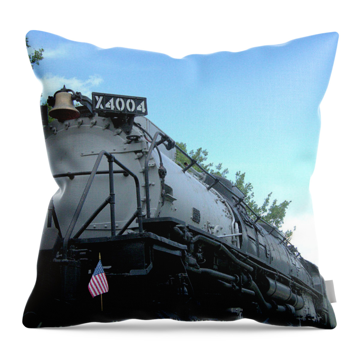 Steam Throw Pillow featuring the photograph 4004 Profile by Wendy Fox