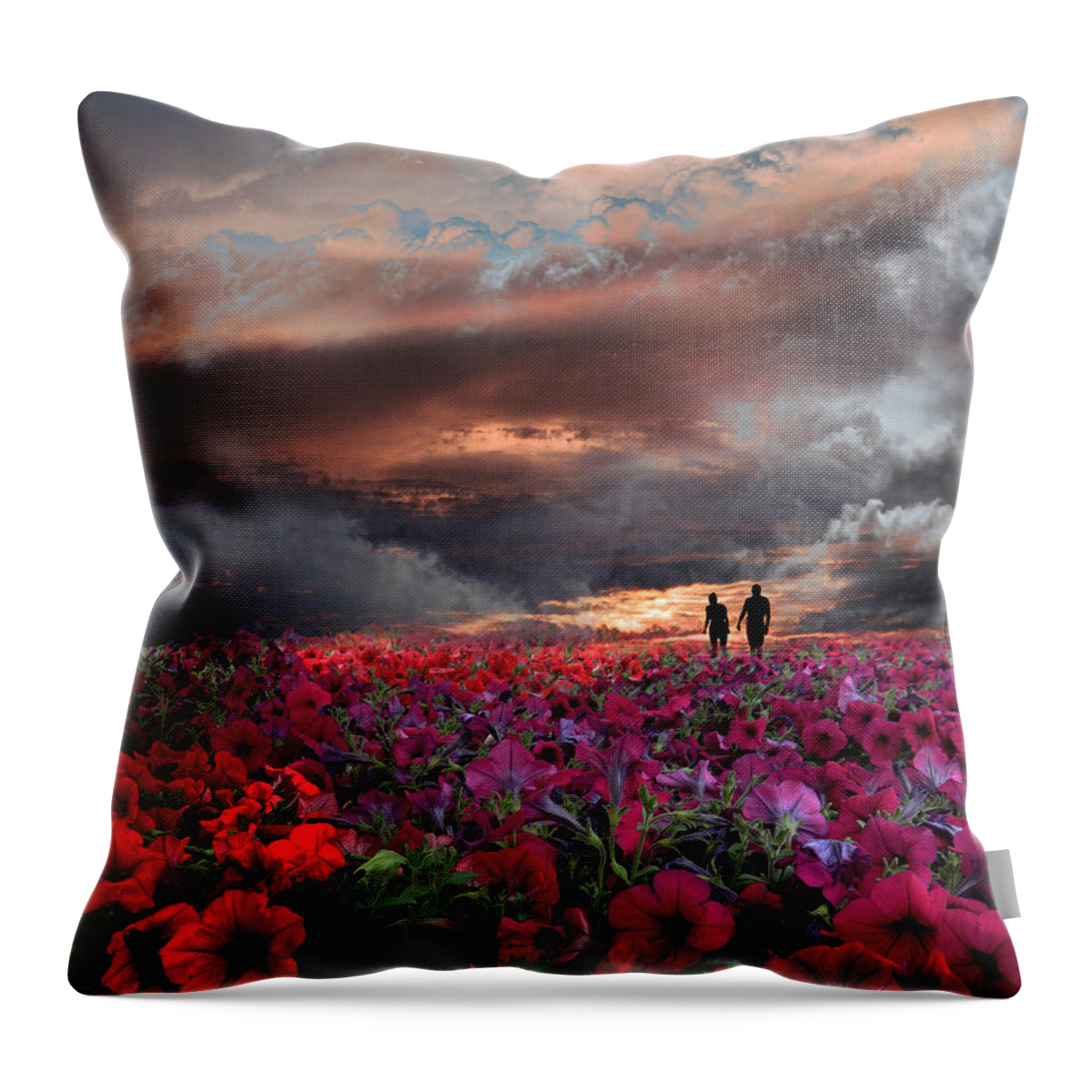 Flowers Throw Pillow featuring the photograph 4087 by Peter Holme III