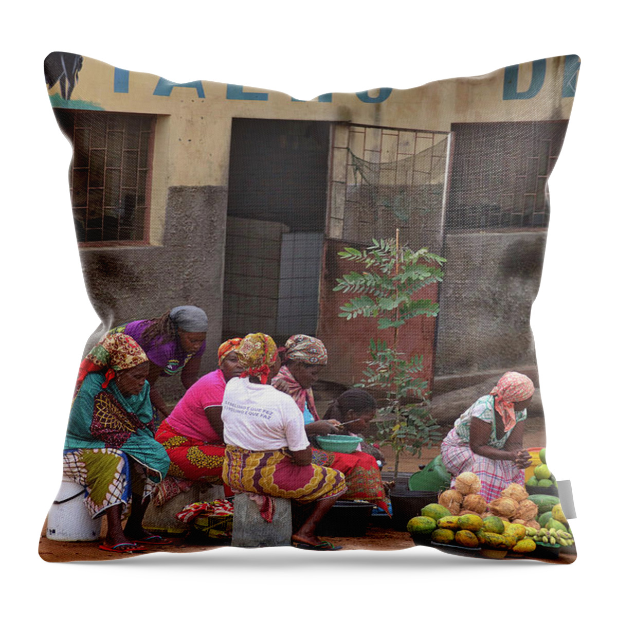 Mozambique Throw Pillow featuring the photograph Mozambique #45 by Paul James Bannerman