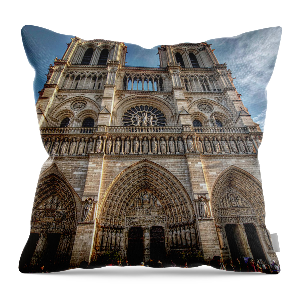Paris France Throw Pillow featuring the photograph Paris France #46 by Paul James Bannerman