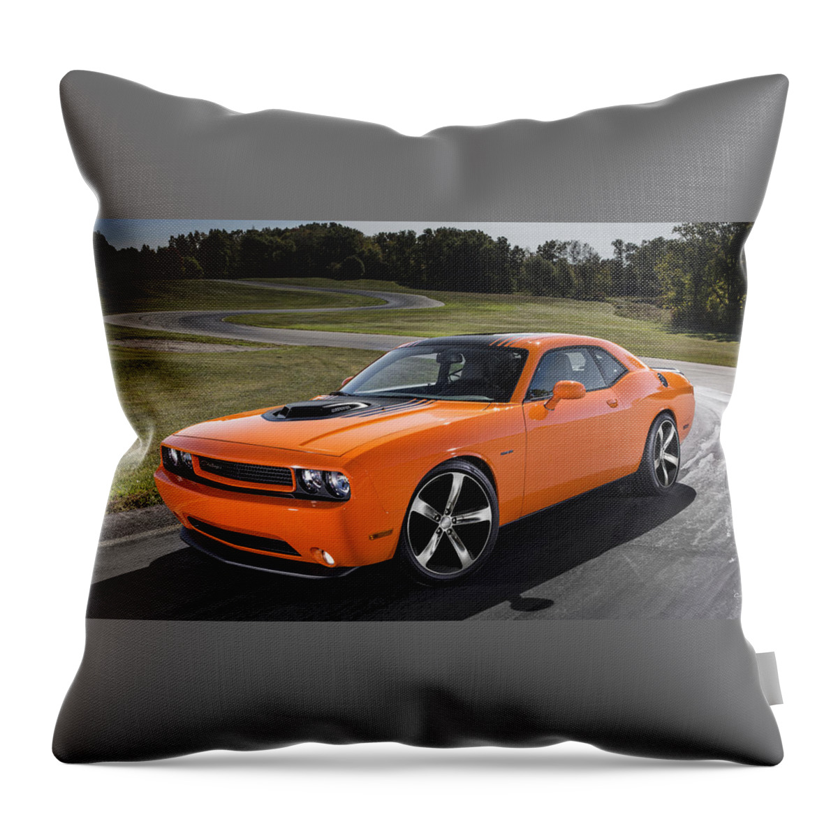 Dodge Challenger Rt Throw Pillow featuring the photograph Dodge Challenger RT #5 by Jackie Russo