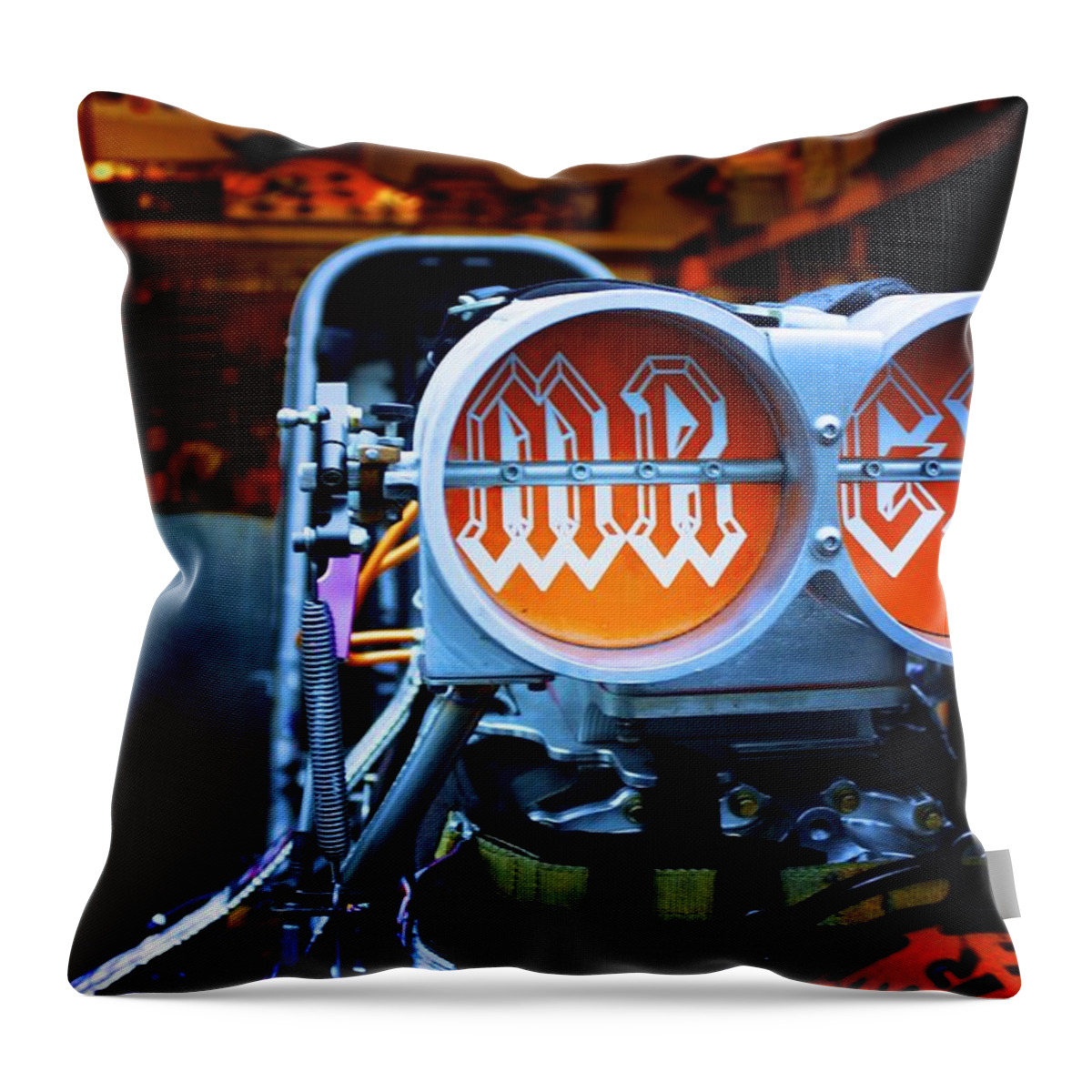 Funny Car Throw Pillow featuring the photograph Funny Car #5 by Jackie Russo
