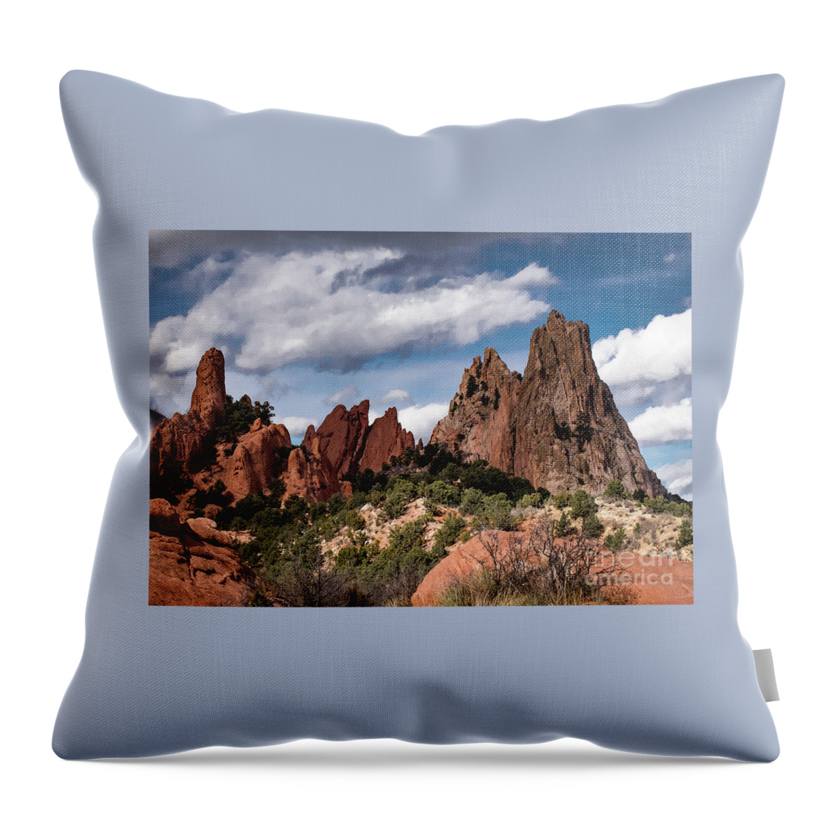Colorado Springs Throw Pillow featuring the photograph Garden of the Gods #5 by Jennifer Mitchell