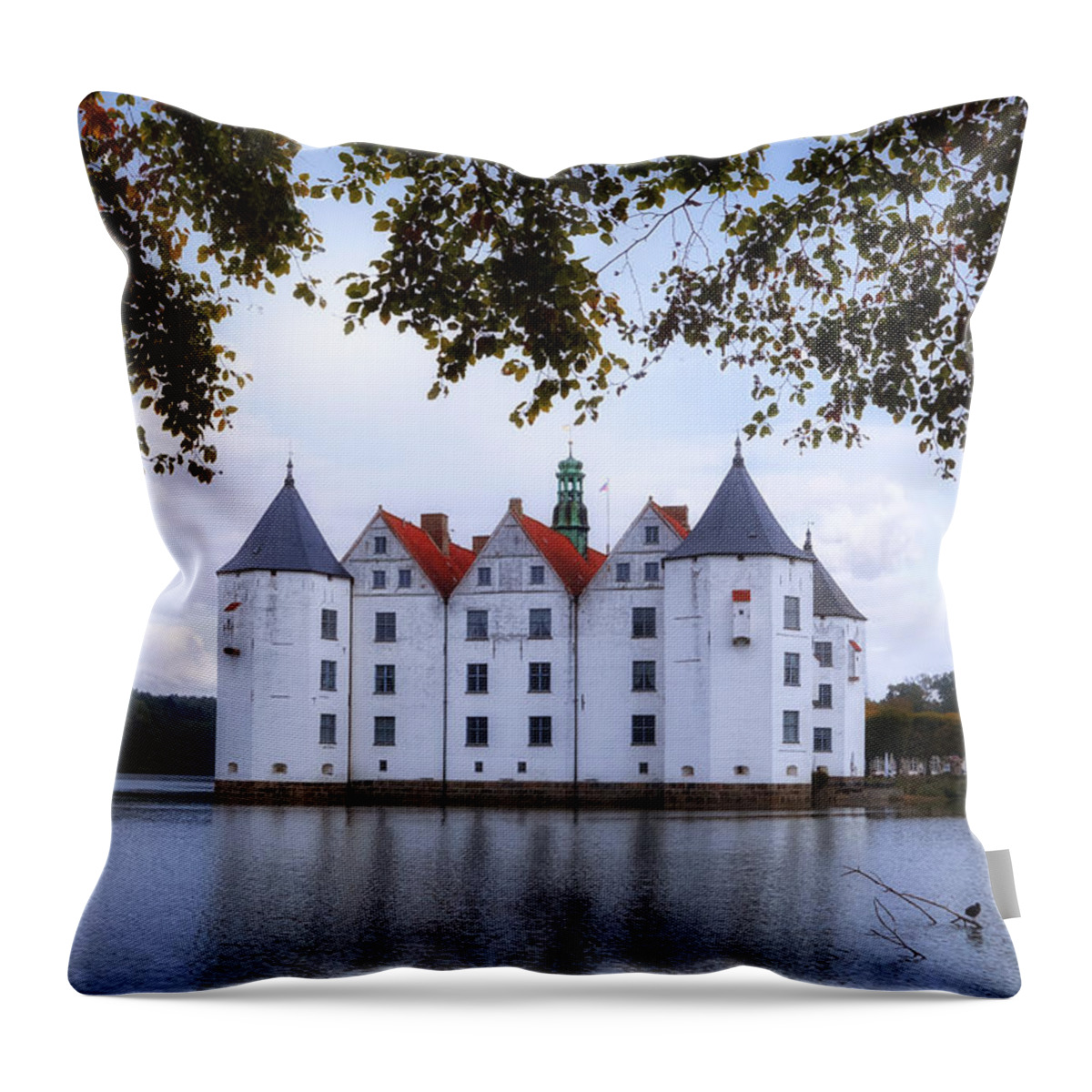 Gluecksburg Castle Throw Pillow featuring the photograph Gluecksburg Castle - Germany #5 by Joana Kruse