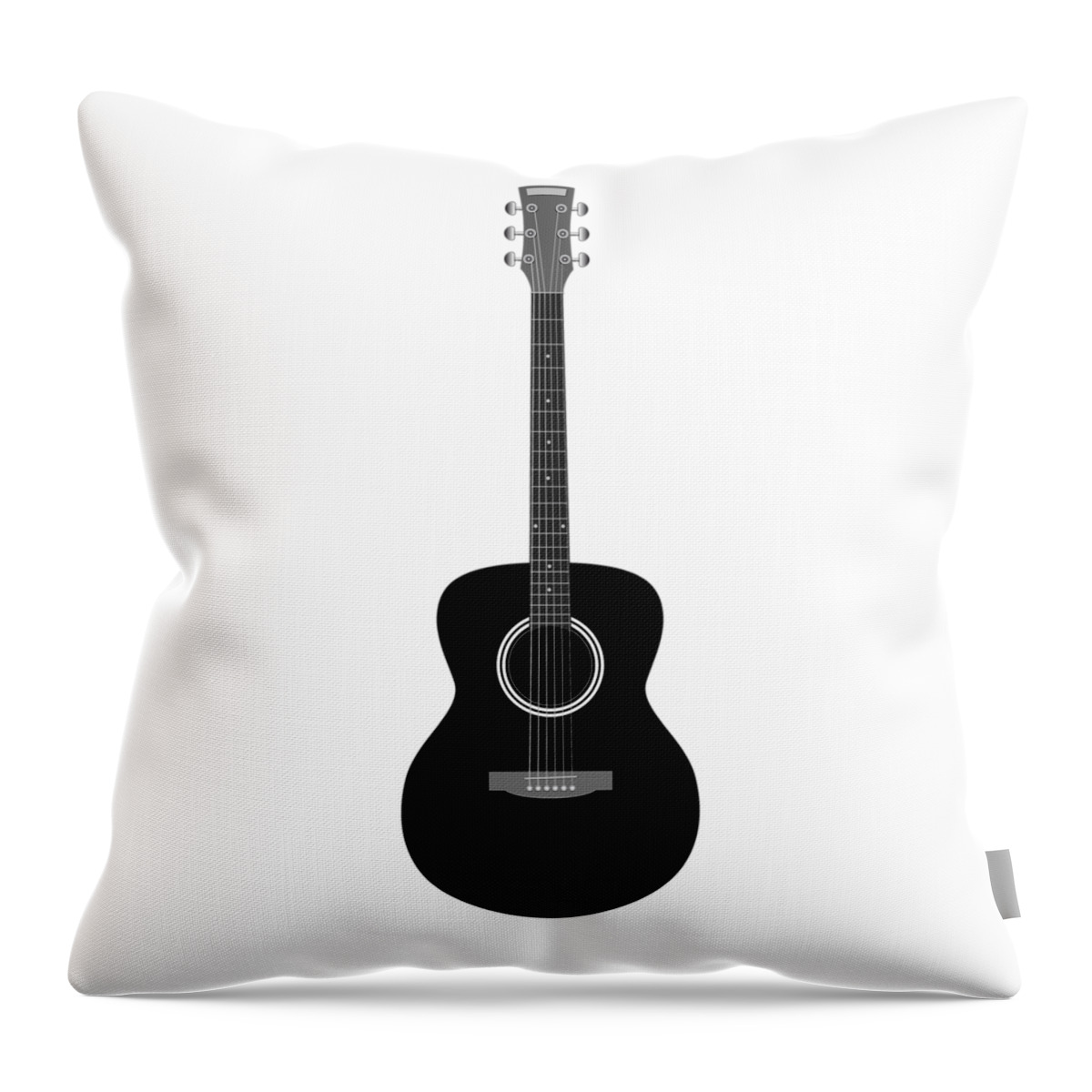 Guitar Throw Pillow featuring the digital art Guitar #5 by Michal Boubin