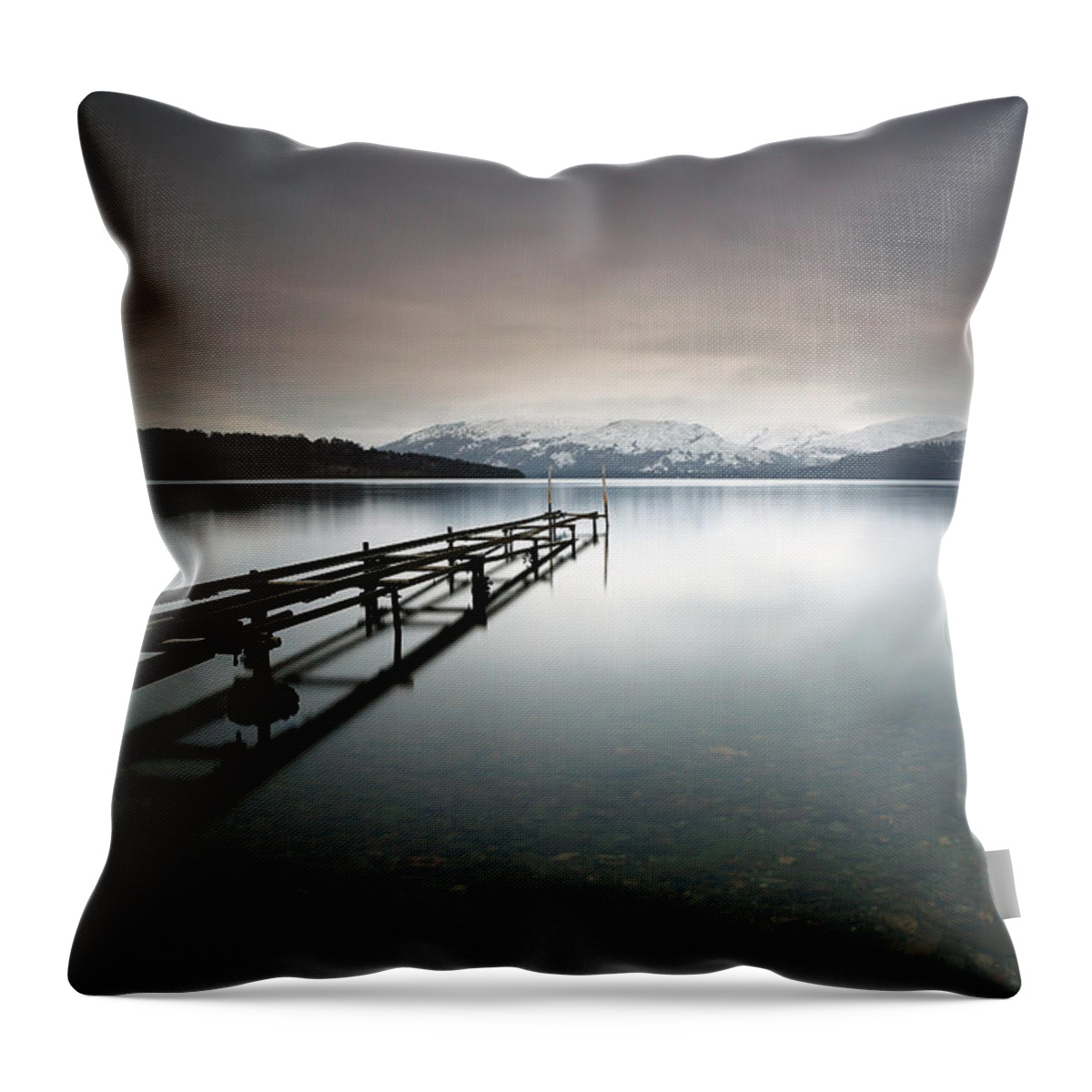 Loch Lomond Throw Pillow featuring the photograph Loch Lomond #5 by Grant Glendinning