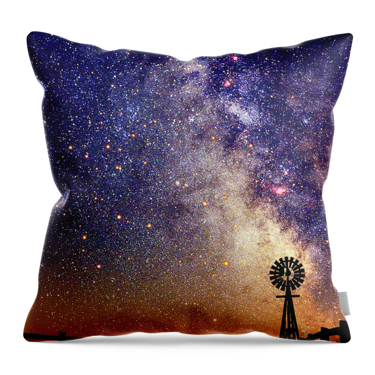 Astronomy Throw Pillow featuring the photograph Night Sky #5 by Larry Landolfi