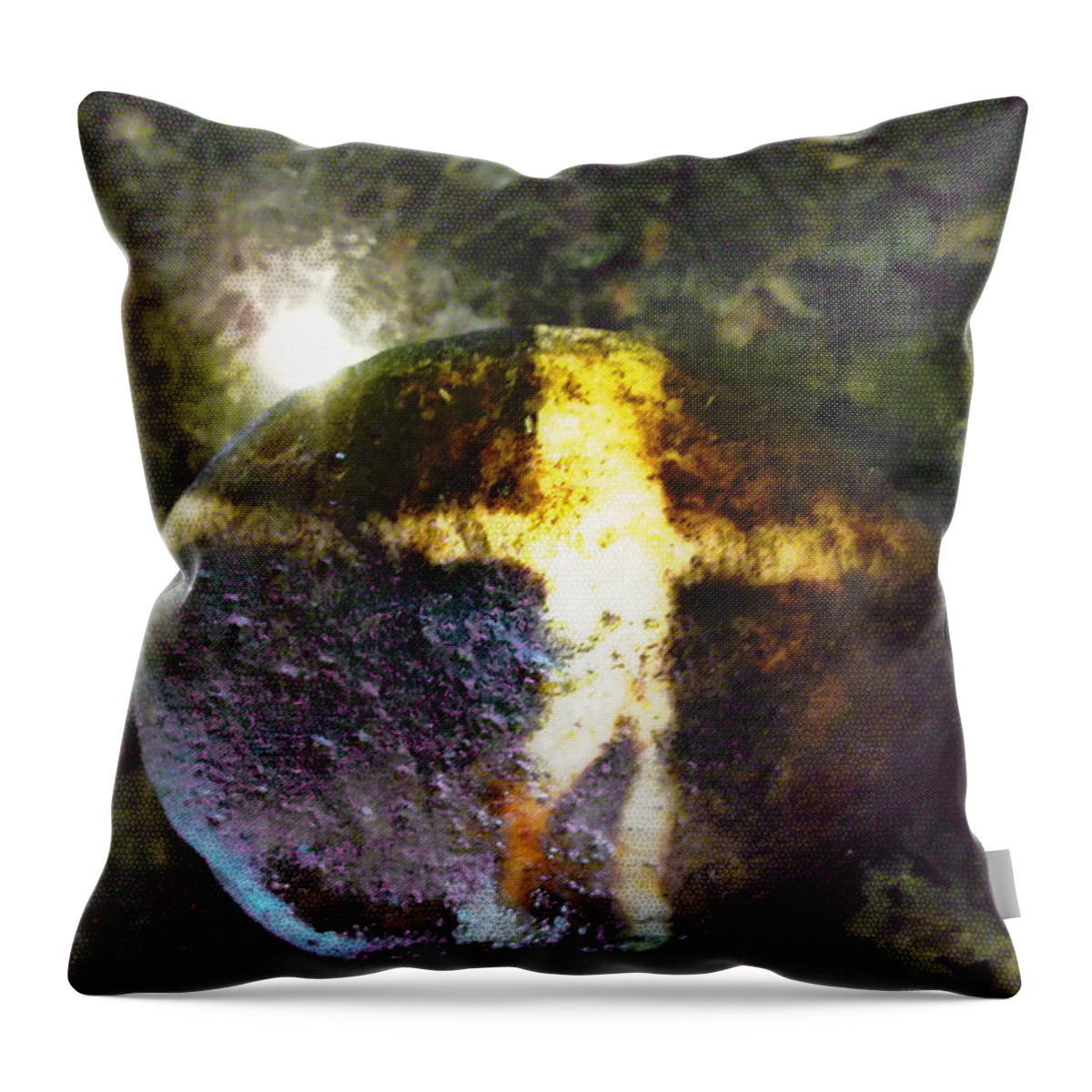 Ancient. Wisdom Throw Pillow featuring the photograph 5 Pointed Star by Susan Esbensen