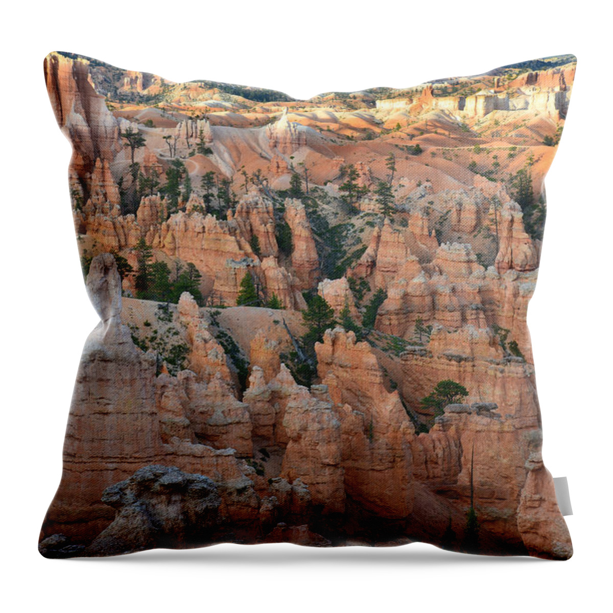 Bryce Canyon National Park Throw Pillow featuring the photograph Queen's Garden #1 by Ray Mathis