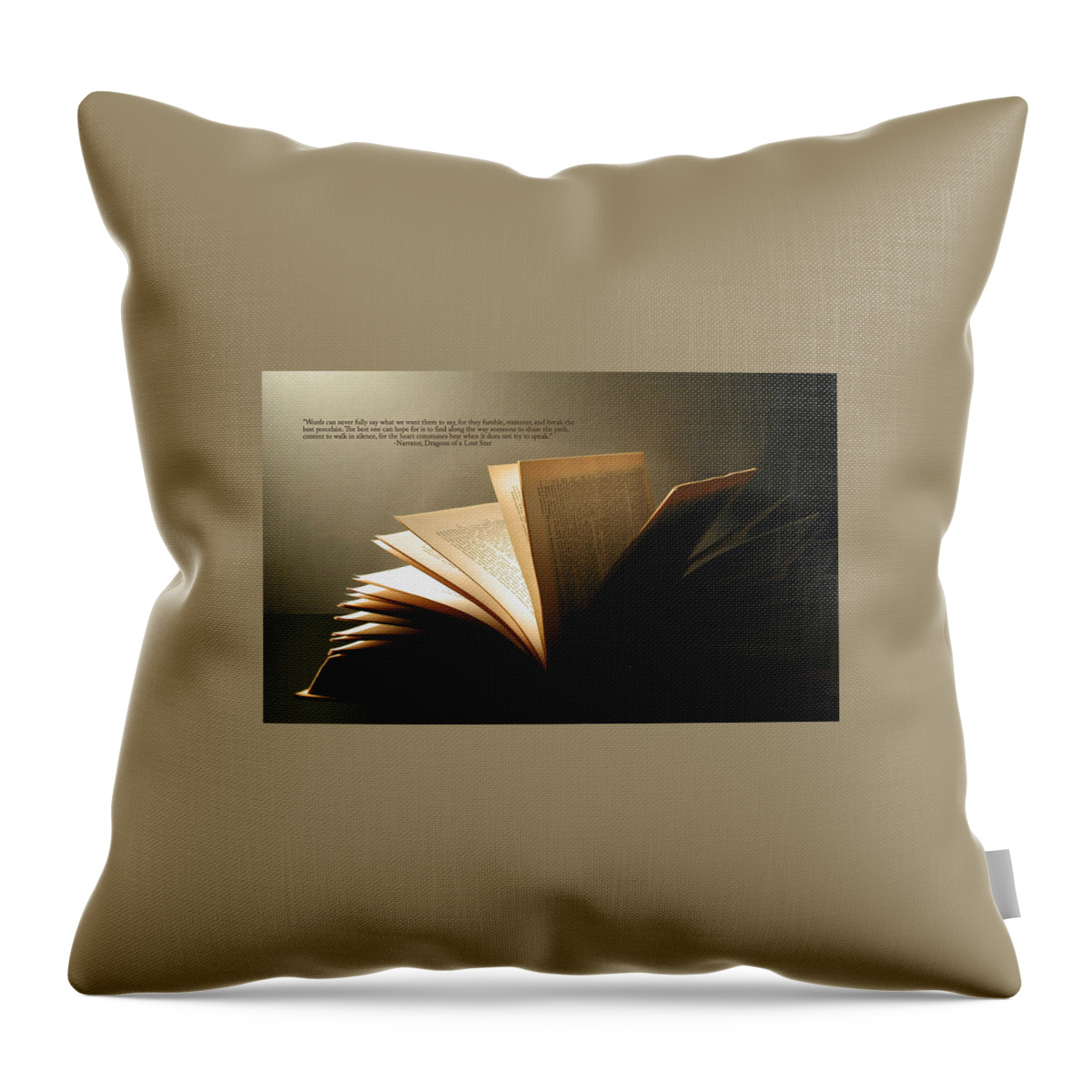 Quote Throw Pillow featuring the digital art Quote #5 by Maye Loeser