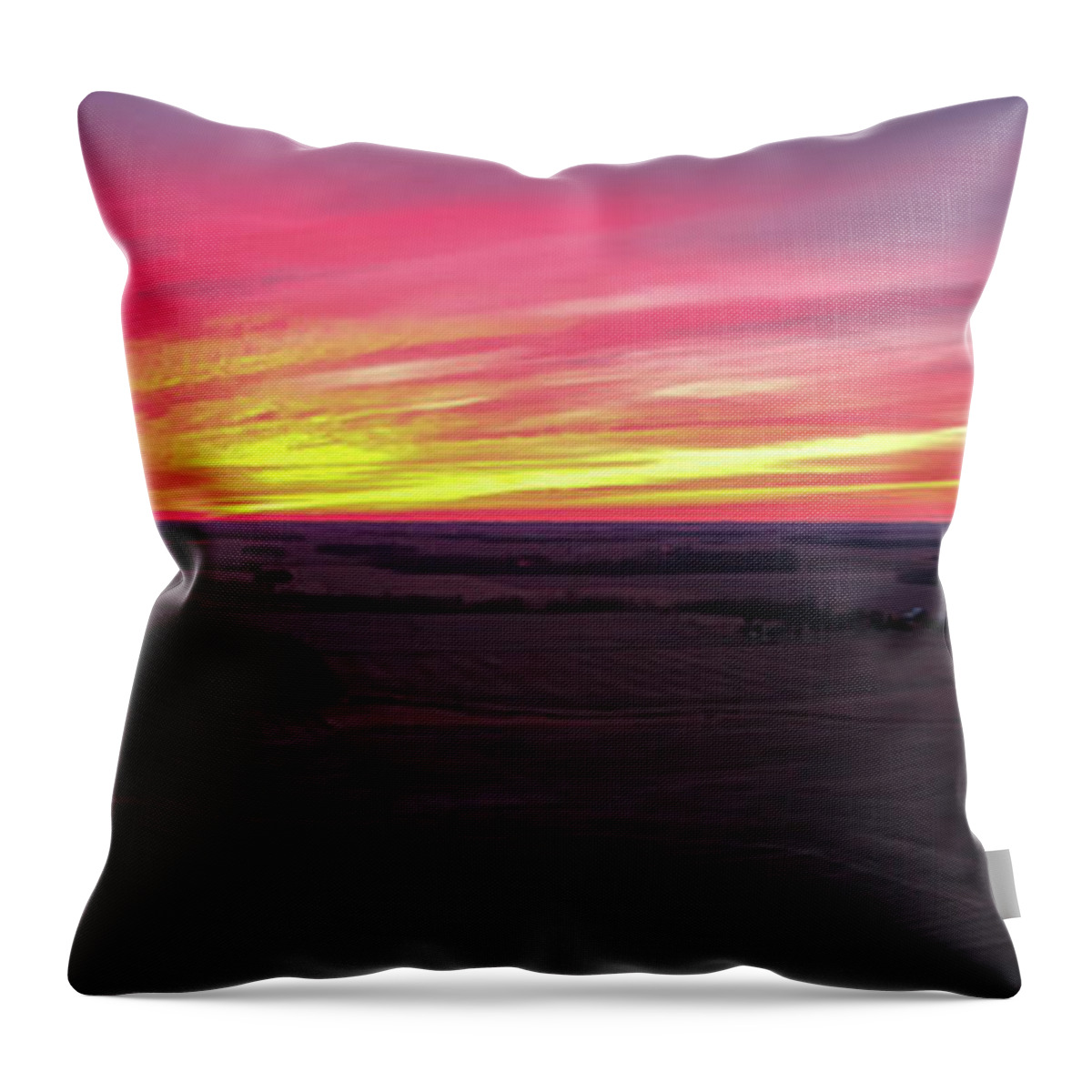  Throw Pillow featuring the photograph Sunset #5 by Brian Jones