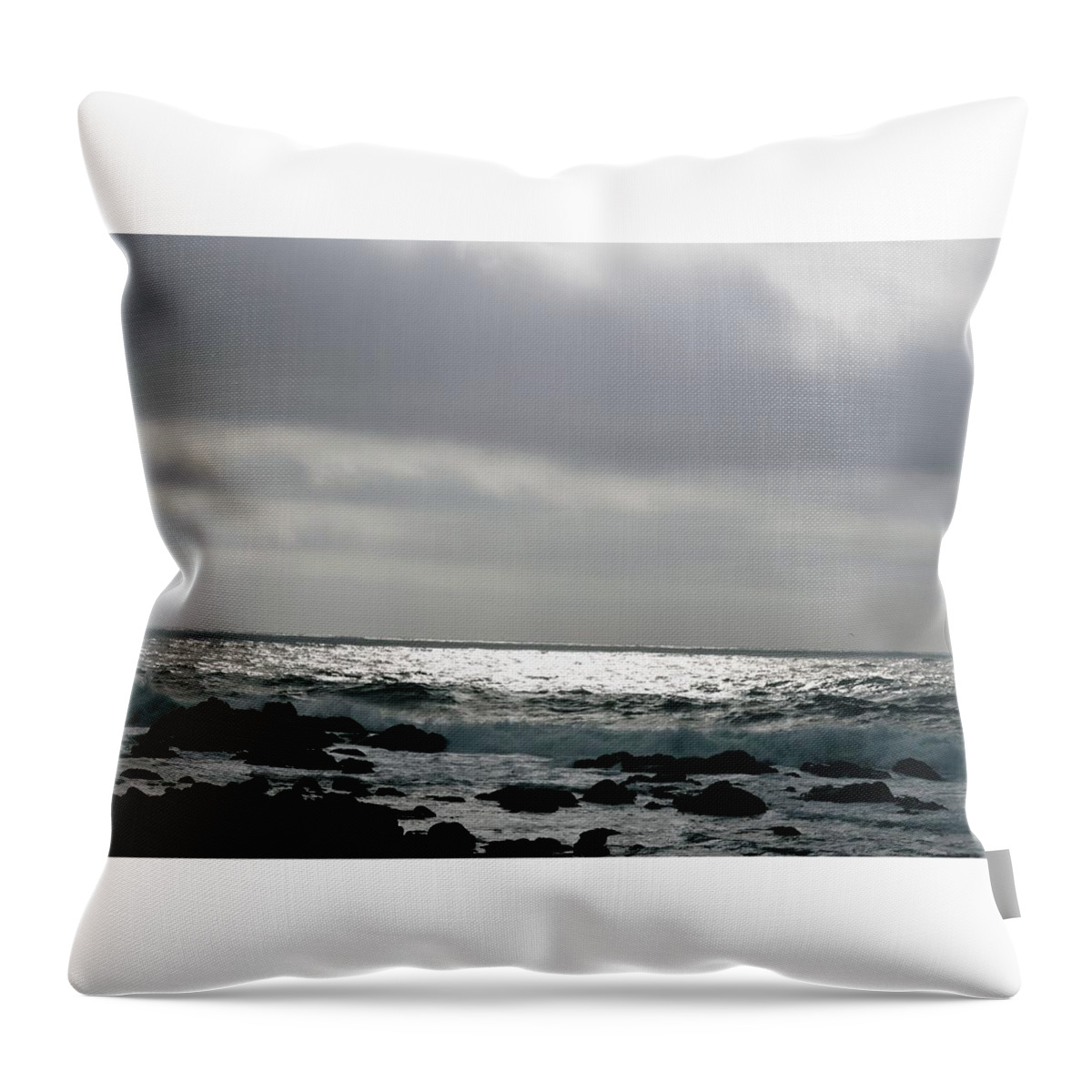 Landscape Throw Pillow featuring the photograph On The Rocks #10 by Marian Jenkins