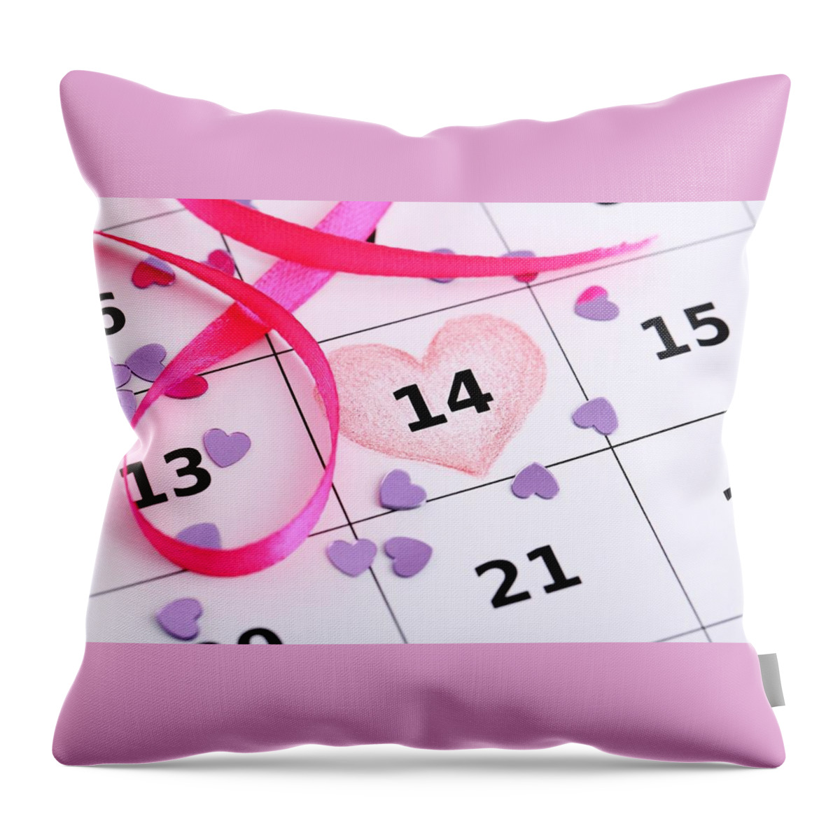 Valentine's Day Throw Pillow featuring the digital art Valentine's Day #5 by Maye Loeser