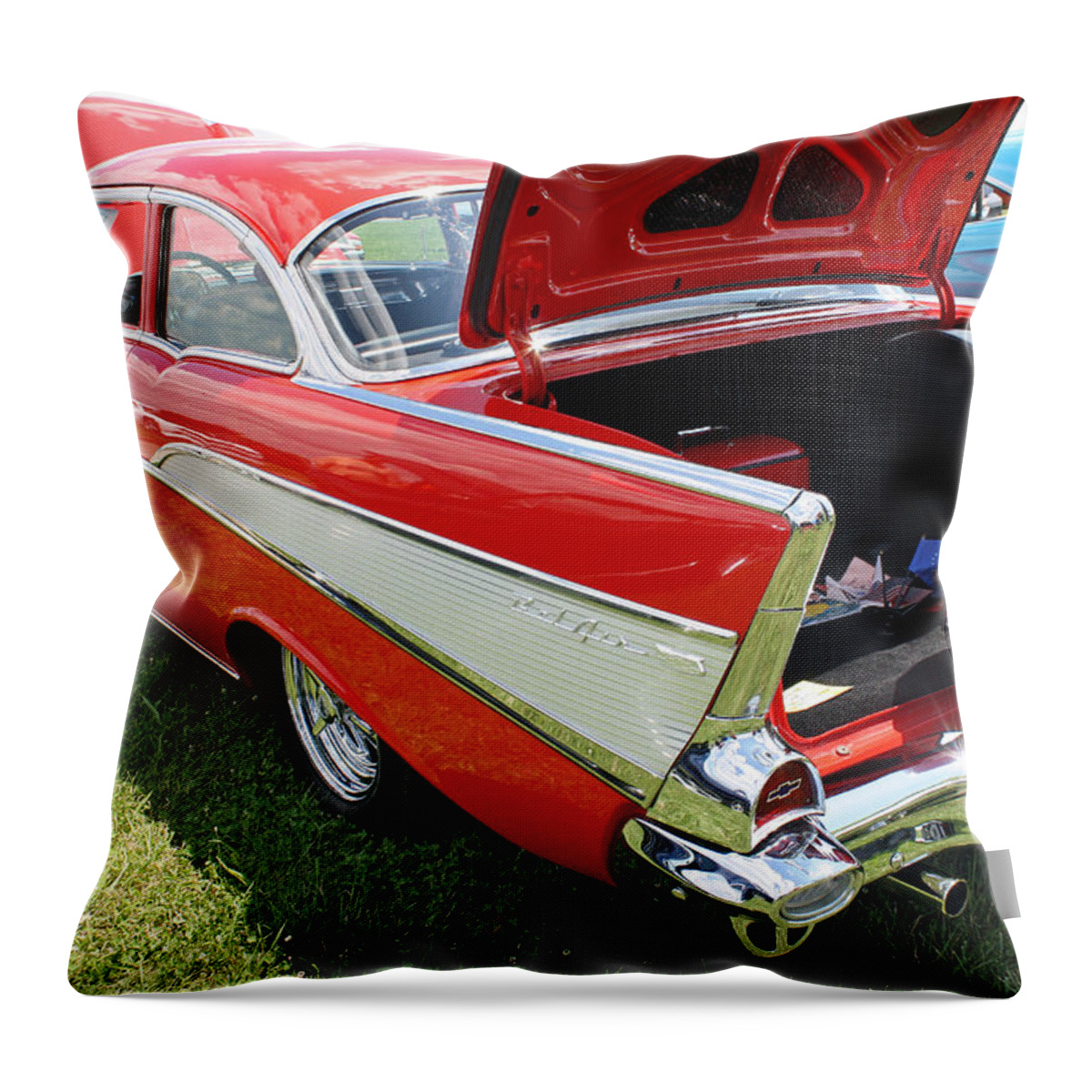 Vintage Car Throw Pillow featuring the photograph Vintage Car #5 by Ellen Tully
