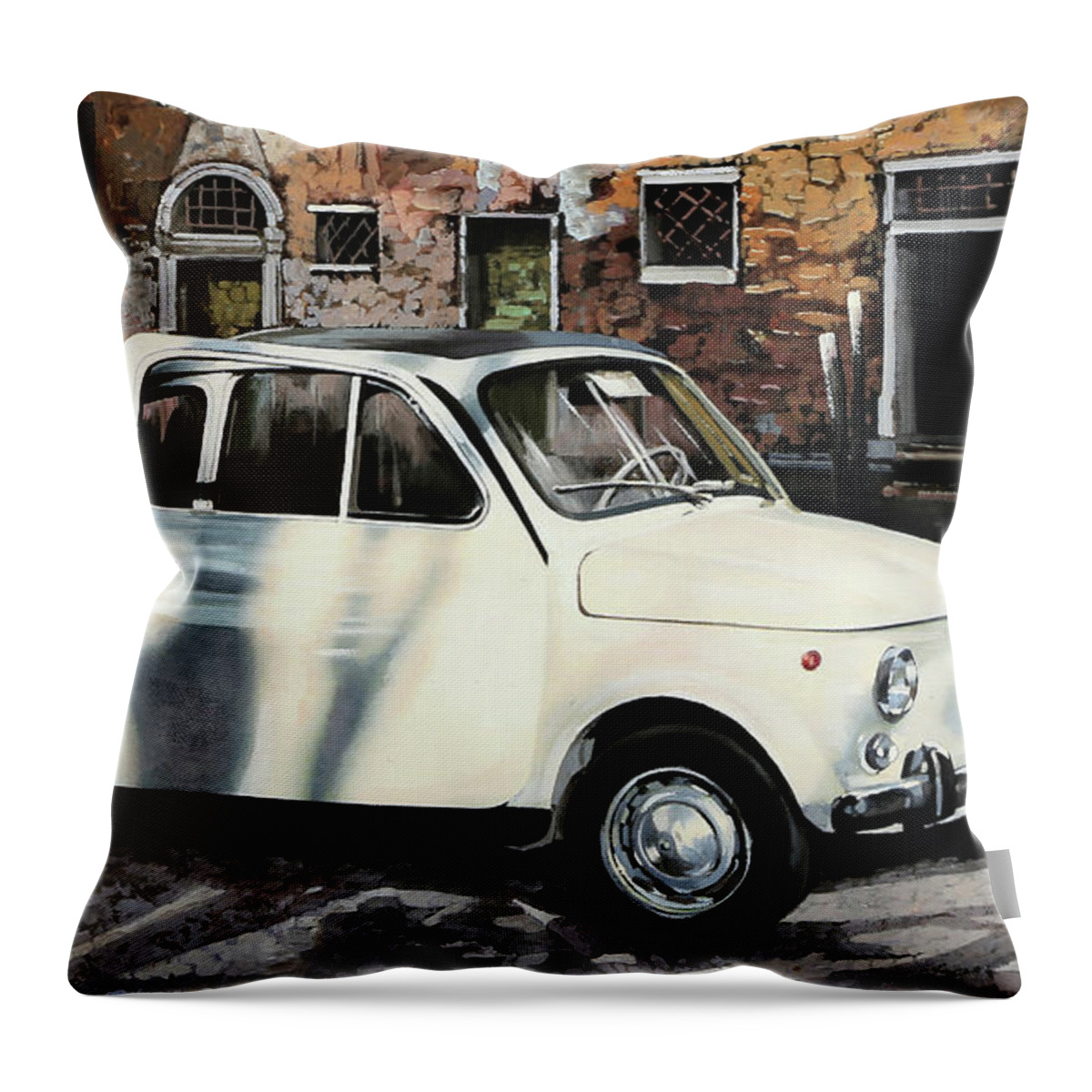 500 Throw Pillow featuring the painting 500 by Guido Borelli