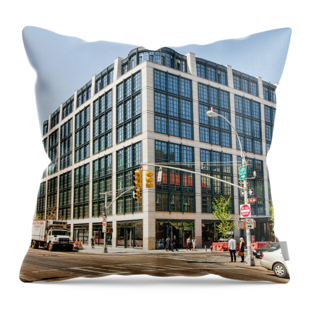  Throw Pillow featuring the photograph 500 W 21st Street 5 by Steve Sahm