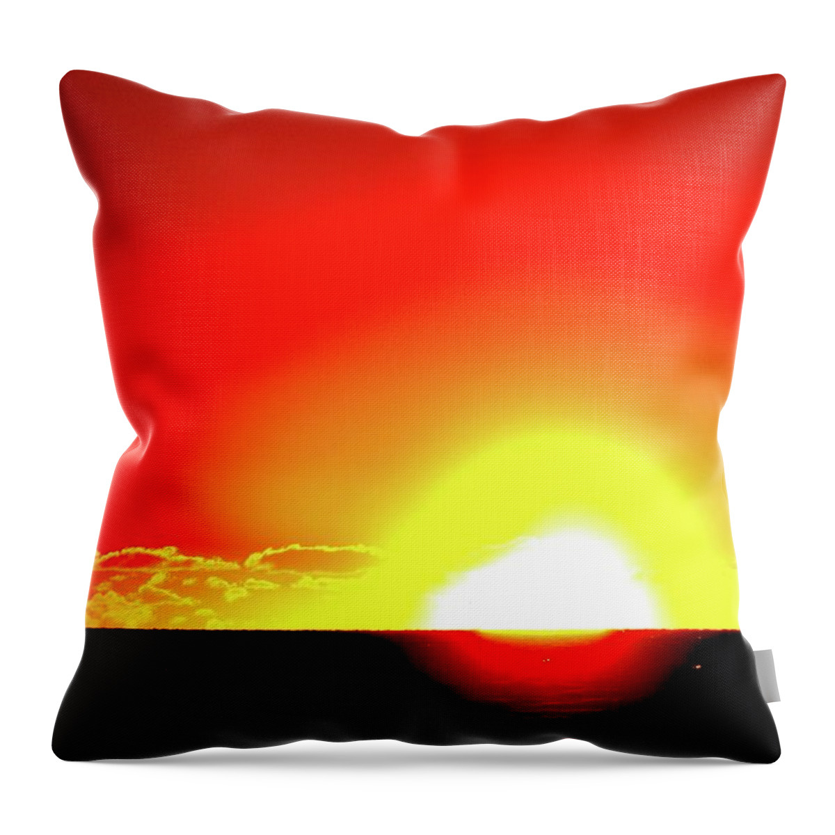 Abstract Throw Pillow featuring the photograph 5.35.58 AM June 12-2016 Two #53558 by Lyle Crump