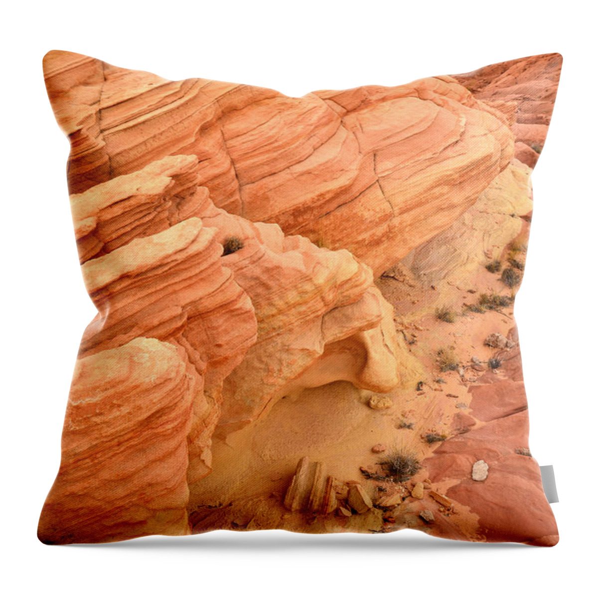Valley Of Fire State Park Throw Pillow featuring the photograph Valley of Fire #556 by Ray Mathis
