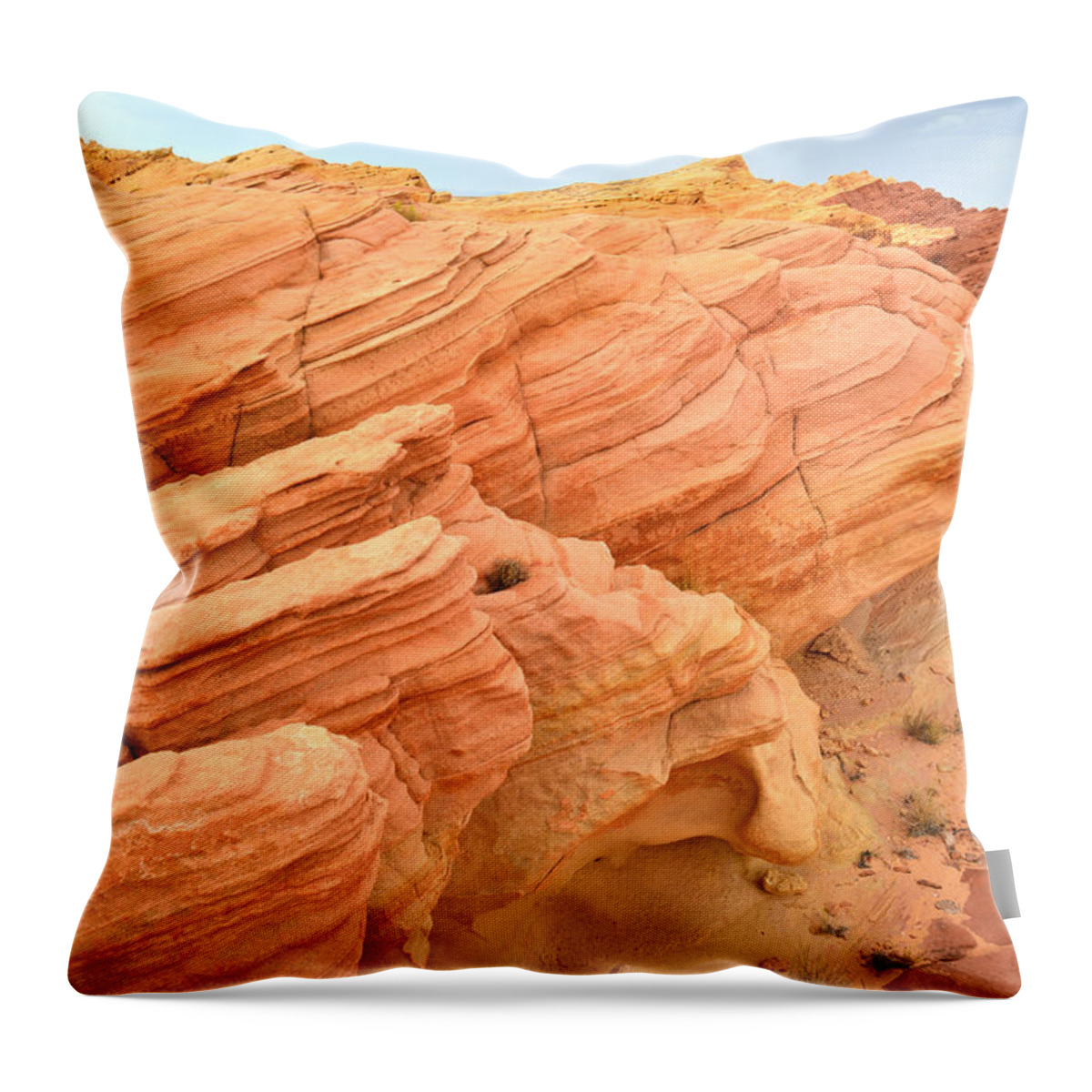 Valley Of Fire State Park Throw Pillow featuring the photograph Valley of Fire #567 by Ray Mathis
