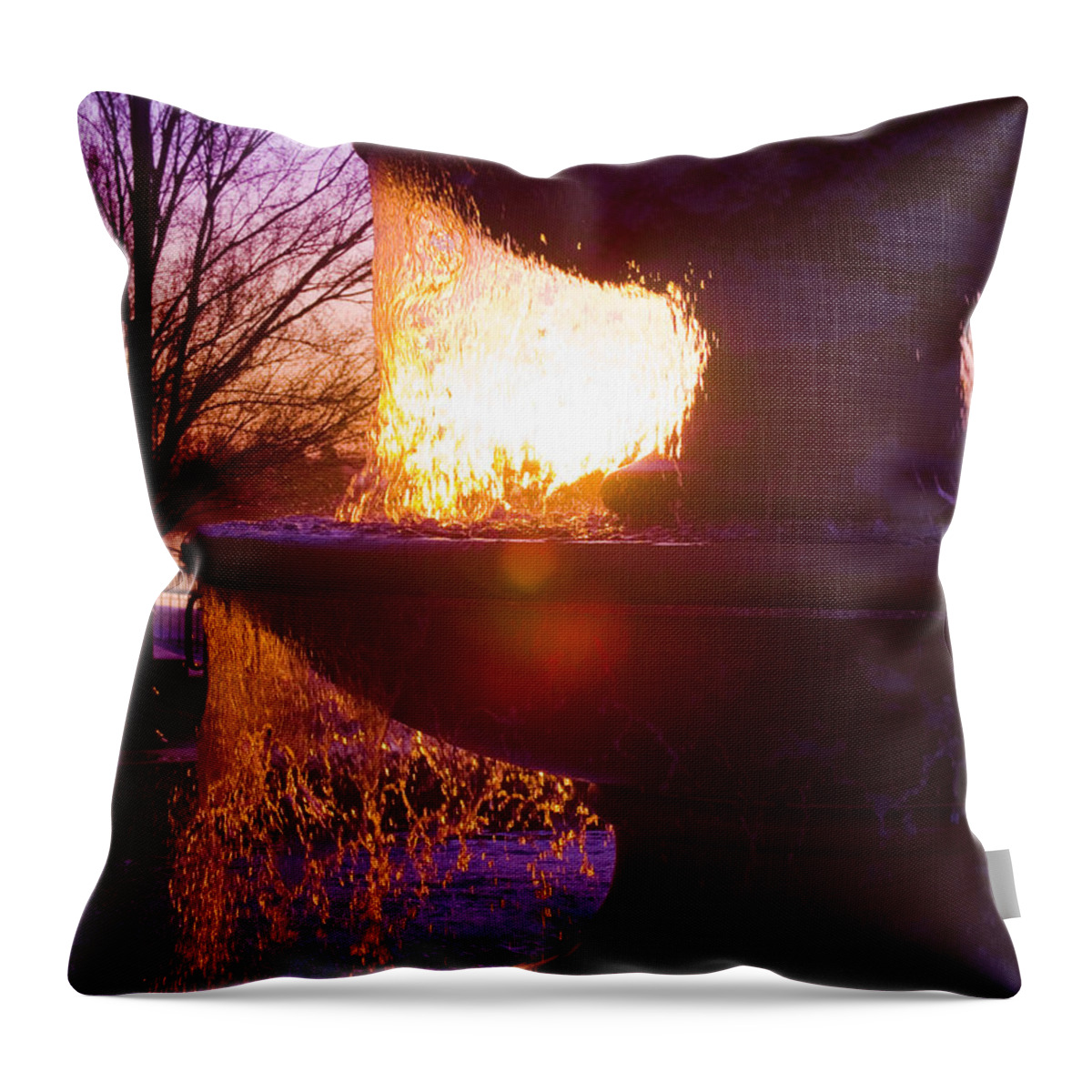 Architectural Throw Pillow featuring the photograph 6 Am by Kathy Besthorn