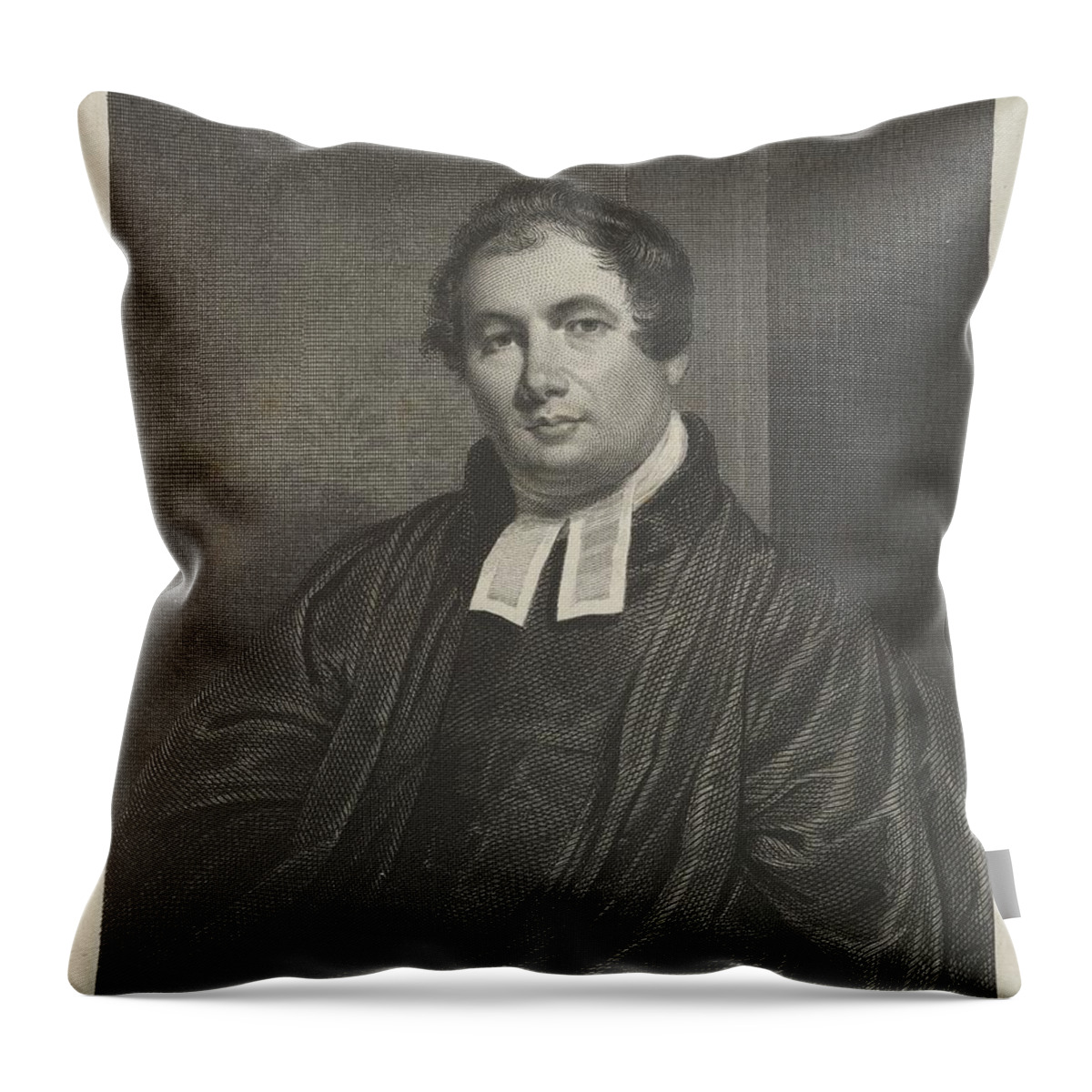 Asher Brown Durand Throw Pillow featuring the painting Asher Brown Durand #6 by MotionAge Designs