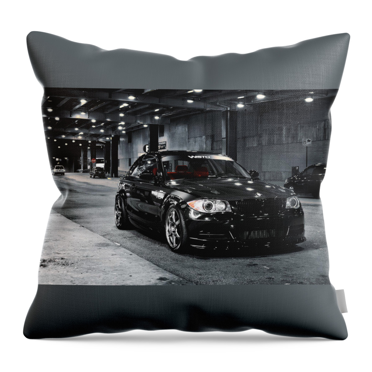Bmw Throw Pillow featuring the photograph Bmw #6 by Jackie Russo